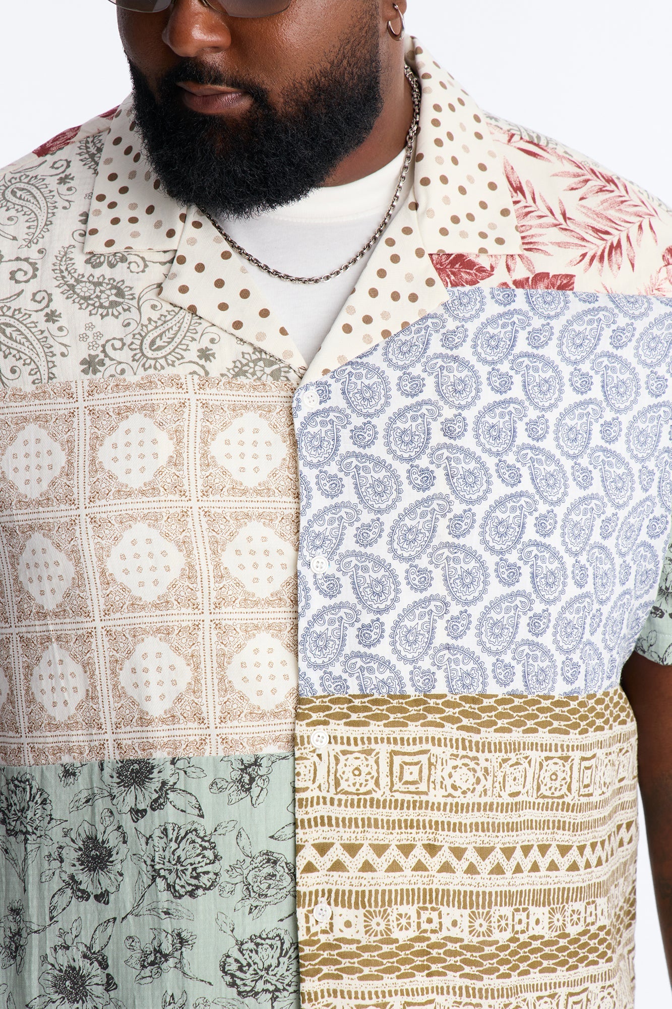 Horizon Cuban Collar Shirt - Multi Color