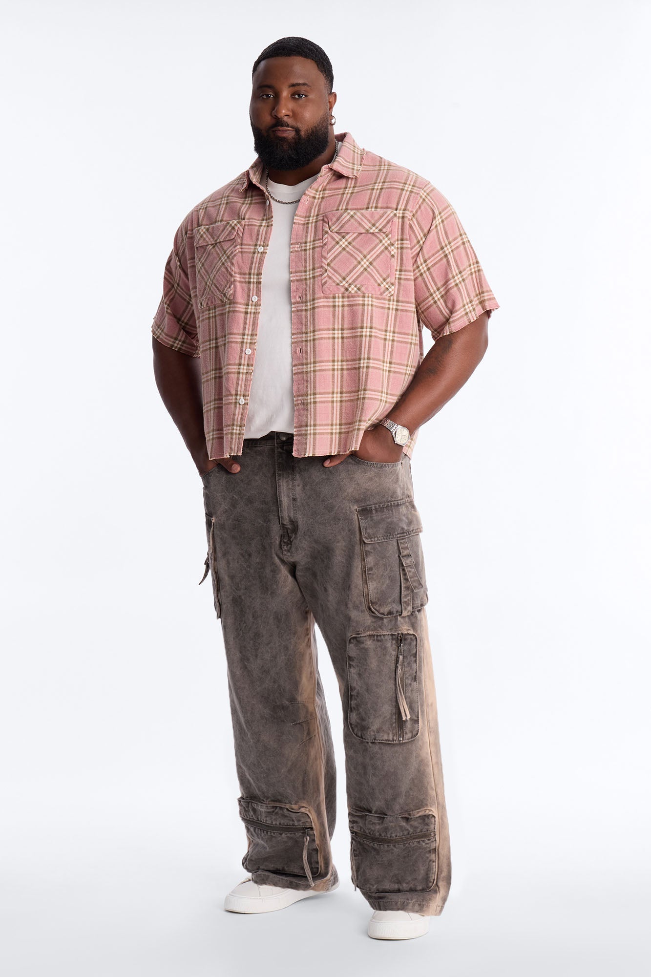Really Really Flannel Button Up Shirt - Pink