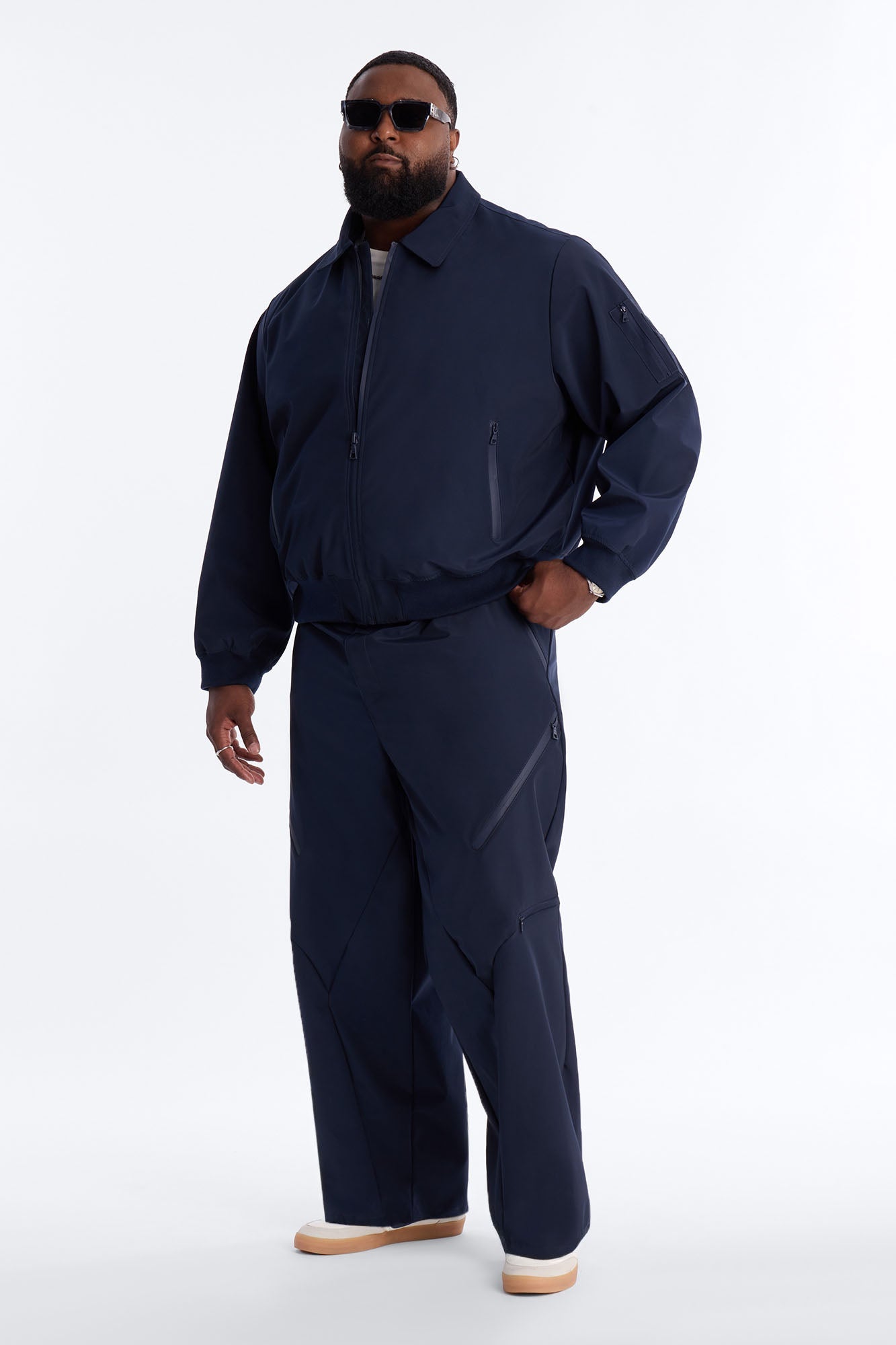 Baggy Liberty Zip Pant - Navy