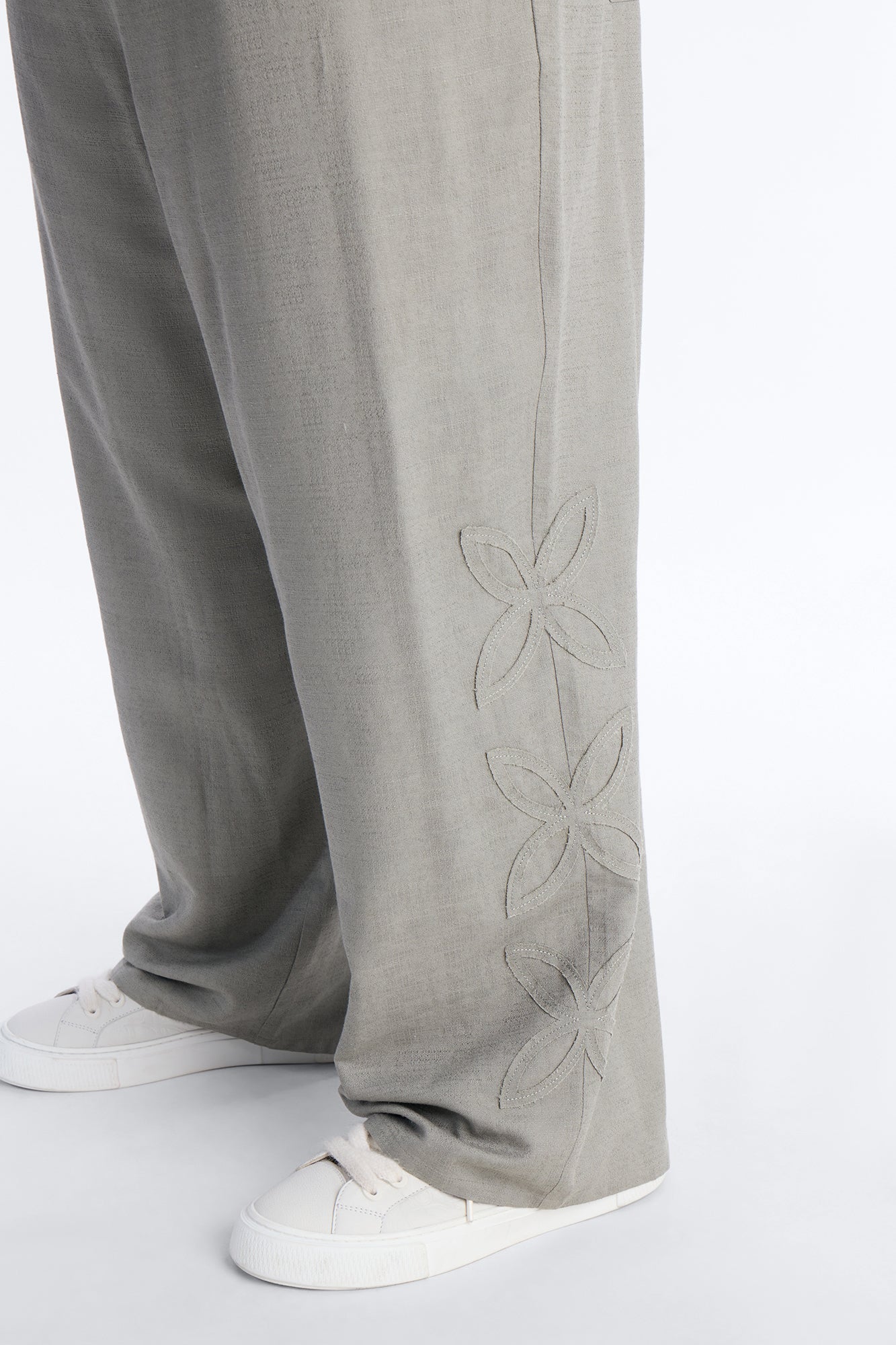 Wide Leg Tropical Fearless Pant - Sage