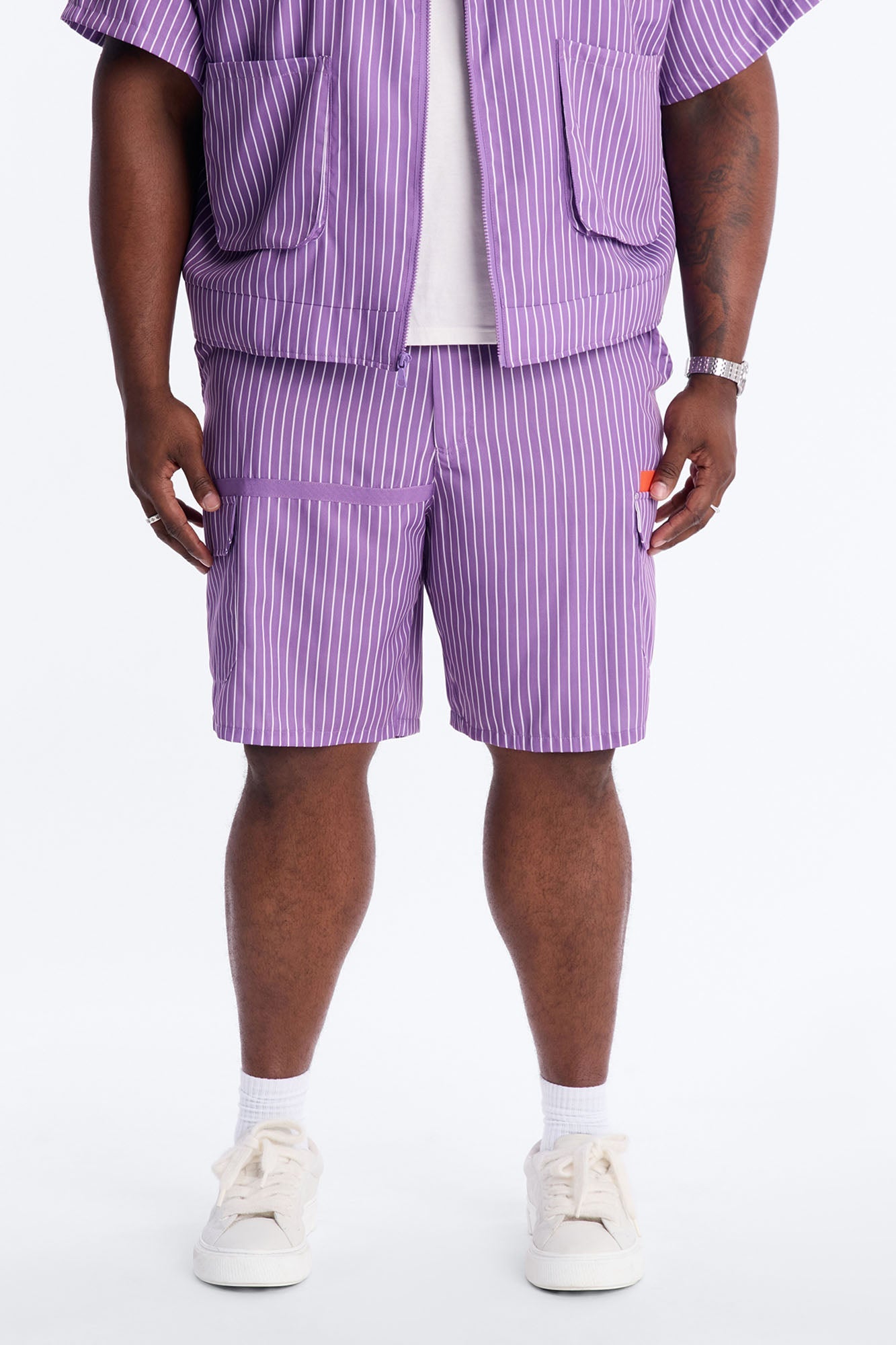 Relaxed Desert Dunes Cargo Short - Purple
