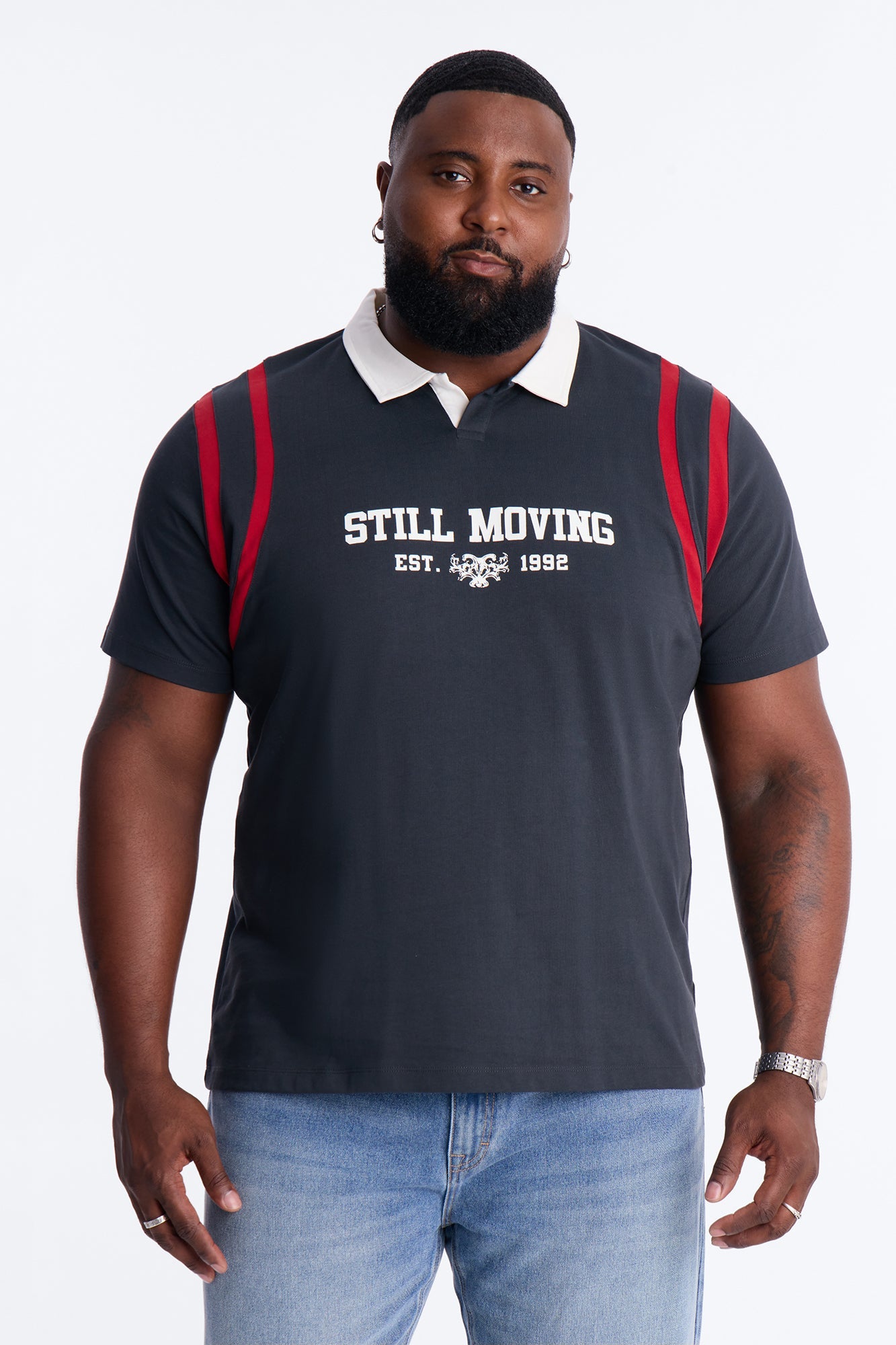 Relaxed Still Moving Polo - Black