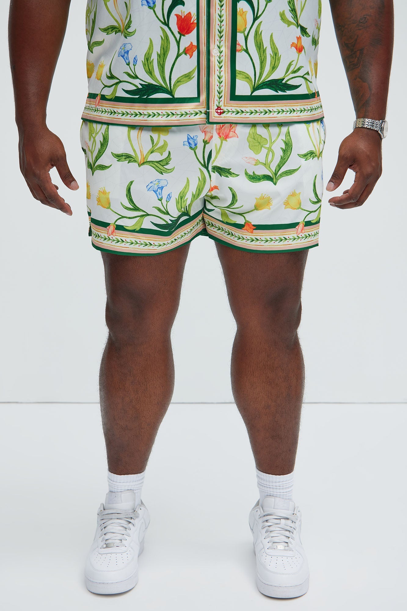 Deer Creek Swim Short Trunk - White/combo