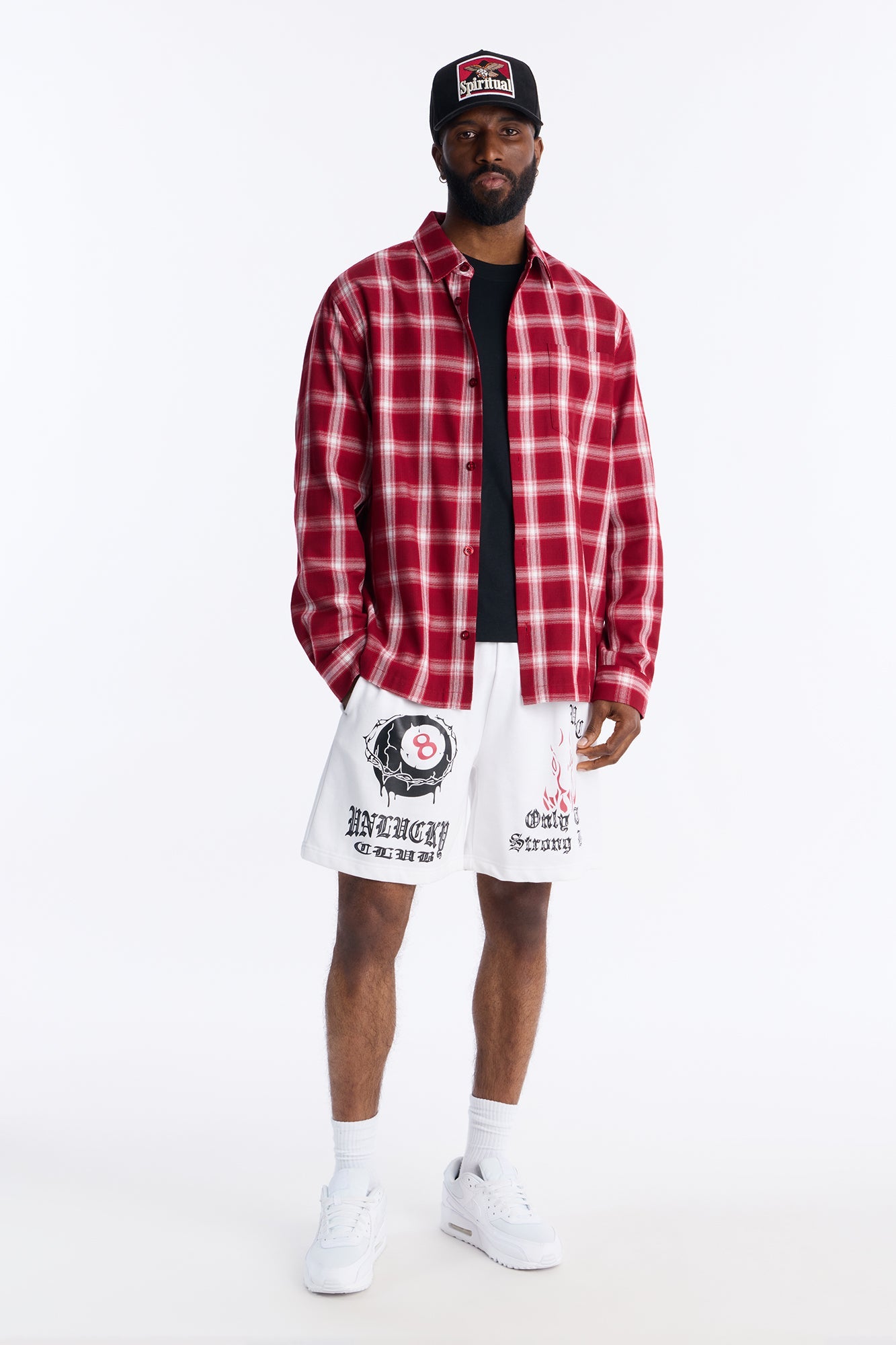Unlucky Club Sweatshorts - White