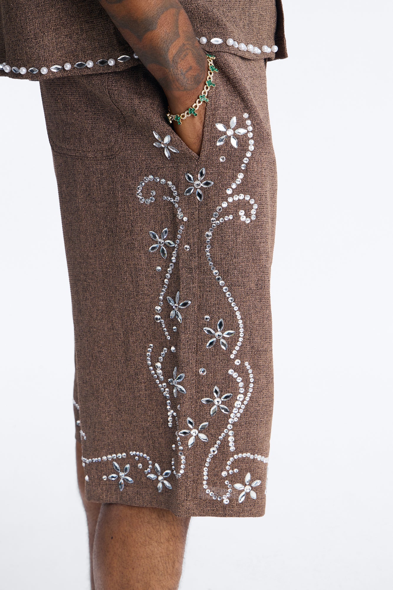 Baggy Wanderlust Pearl Journey Short - Brown