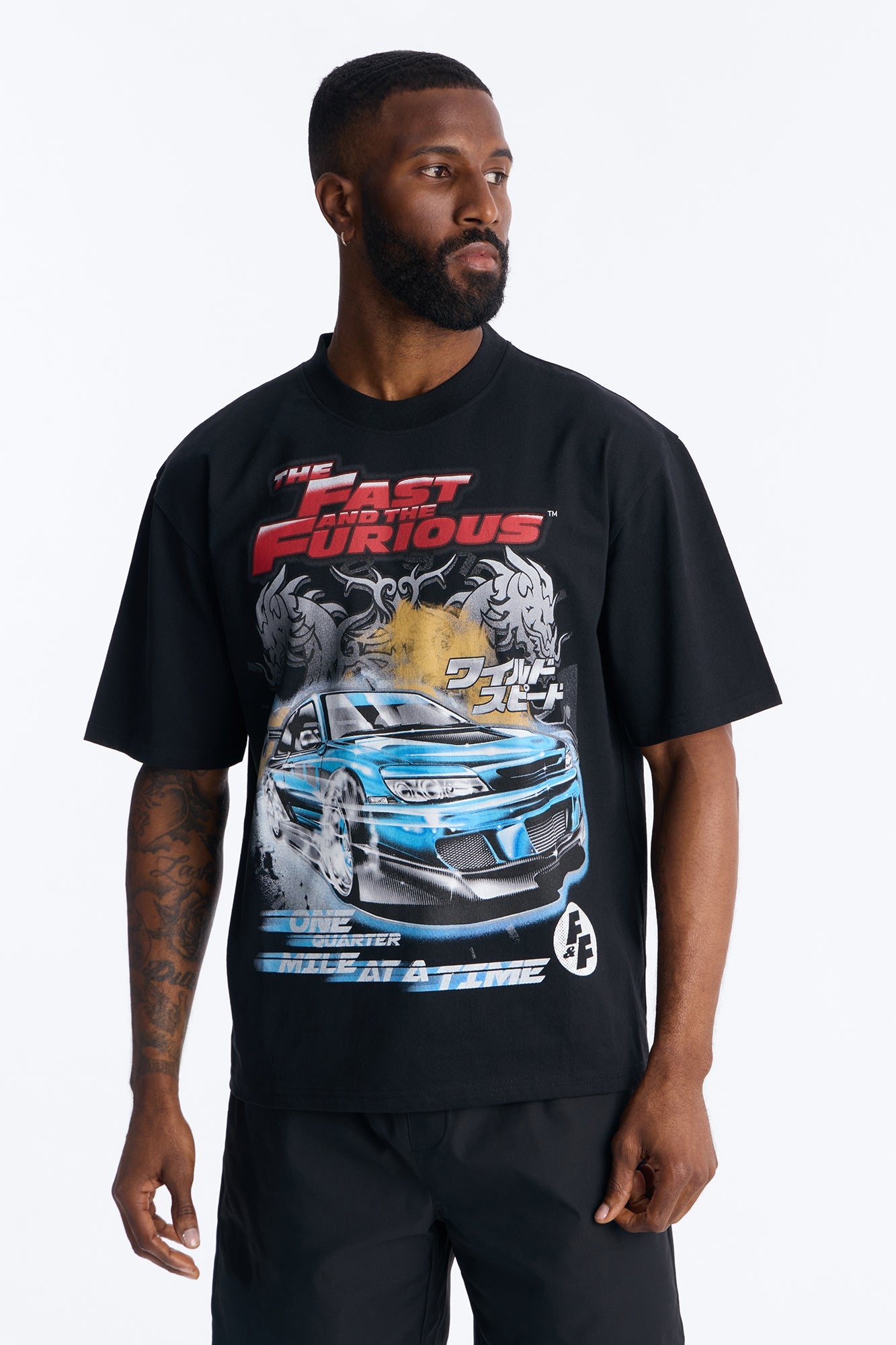 The Fast And Furious One Quarter Mile Short Sleeve Tee - Black