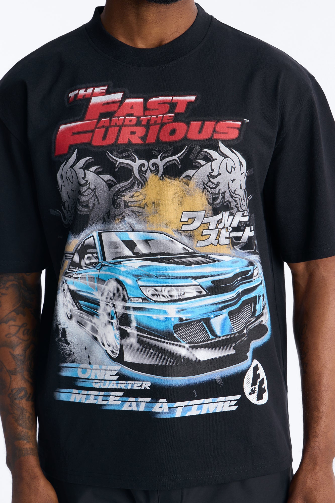 The Fast And Furious One Quarter Mile Short Sleeve Tee - Black