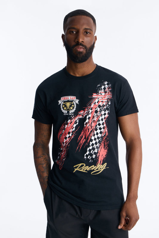 Final Lap Racing Short Sleeve Tee - Black