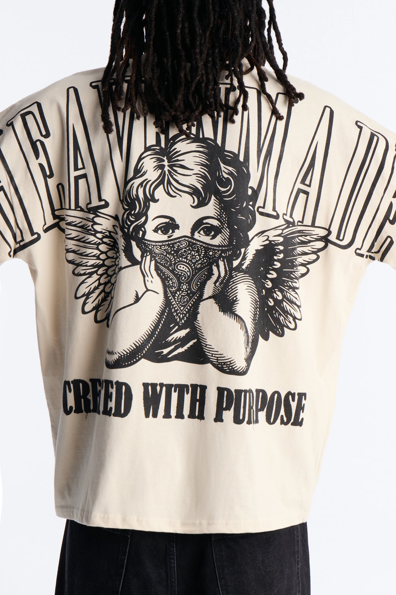 Heaven Made Heavy Weight Boxy Short Sleeve Tee - Off White