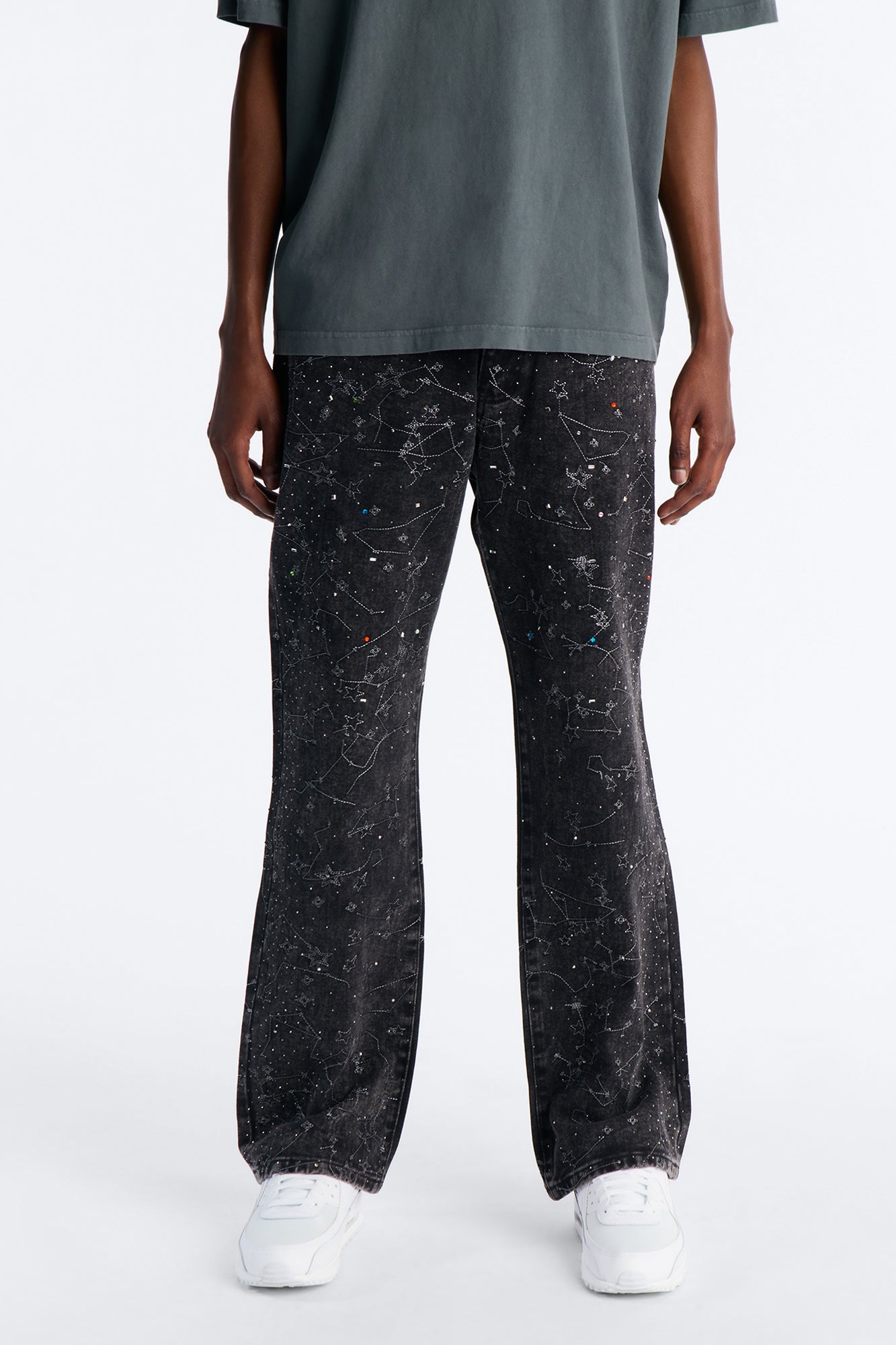 Straight Flare Eclipse Jean - Black Wash