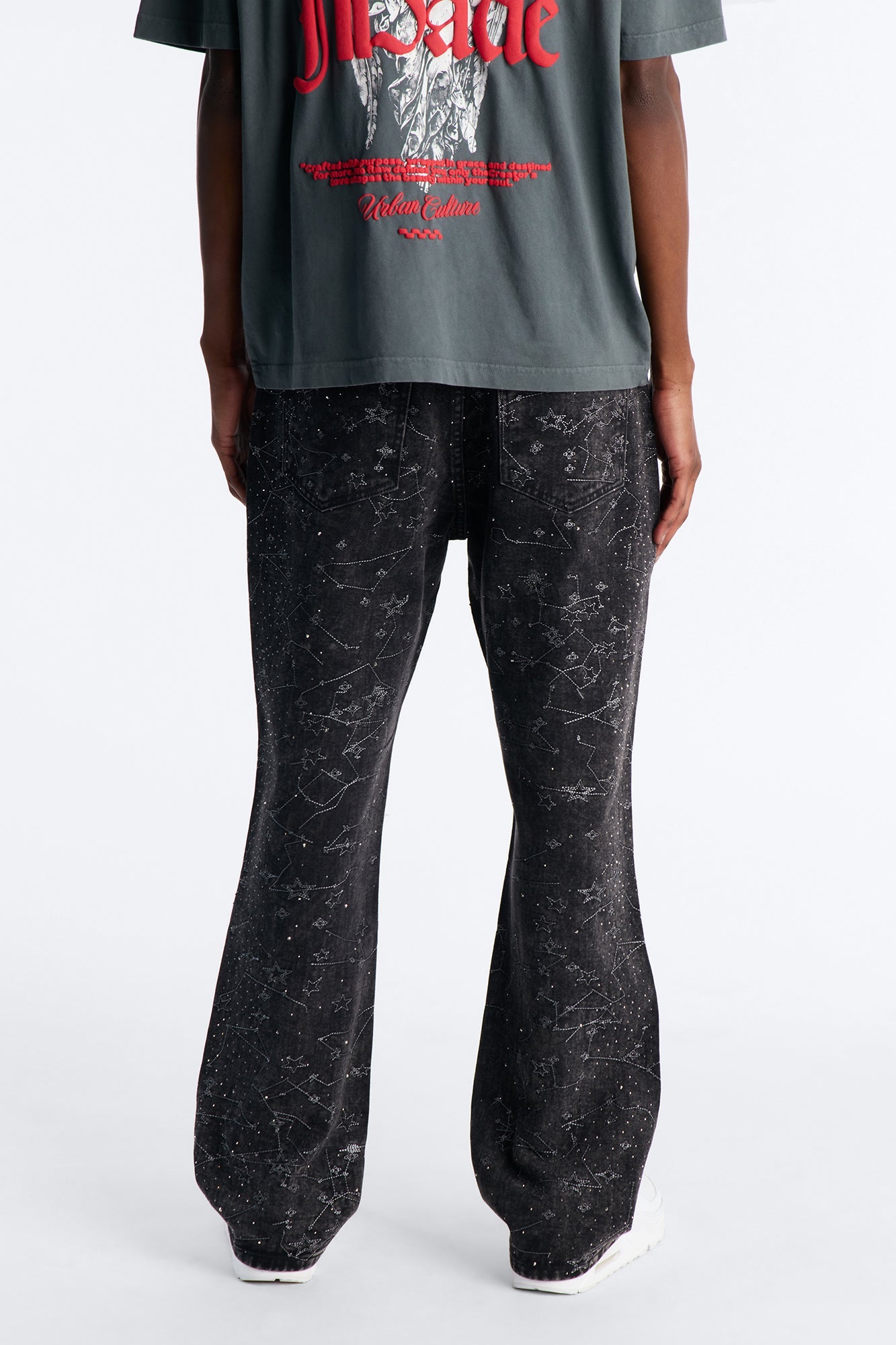Straight Flare Eclipse Jean - Black Wash