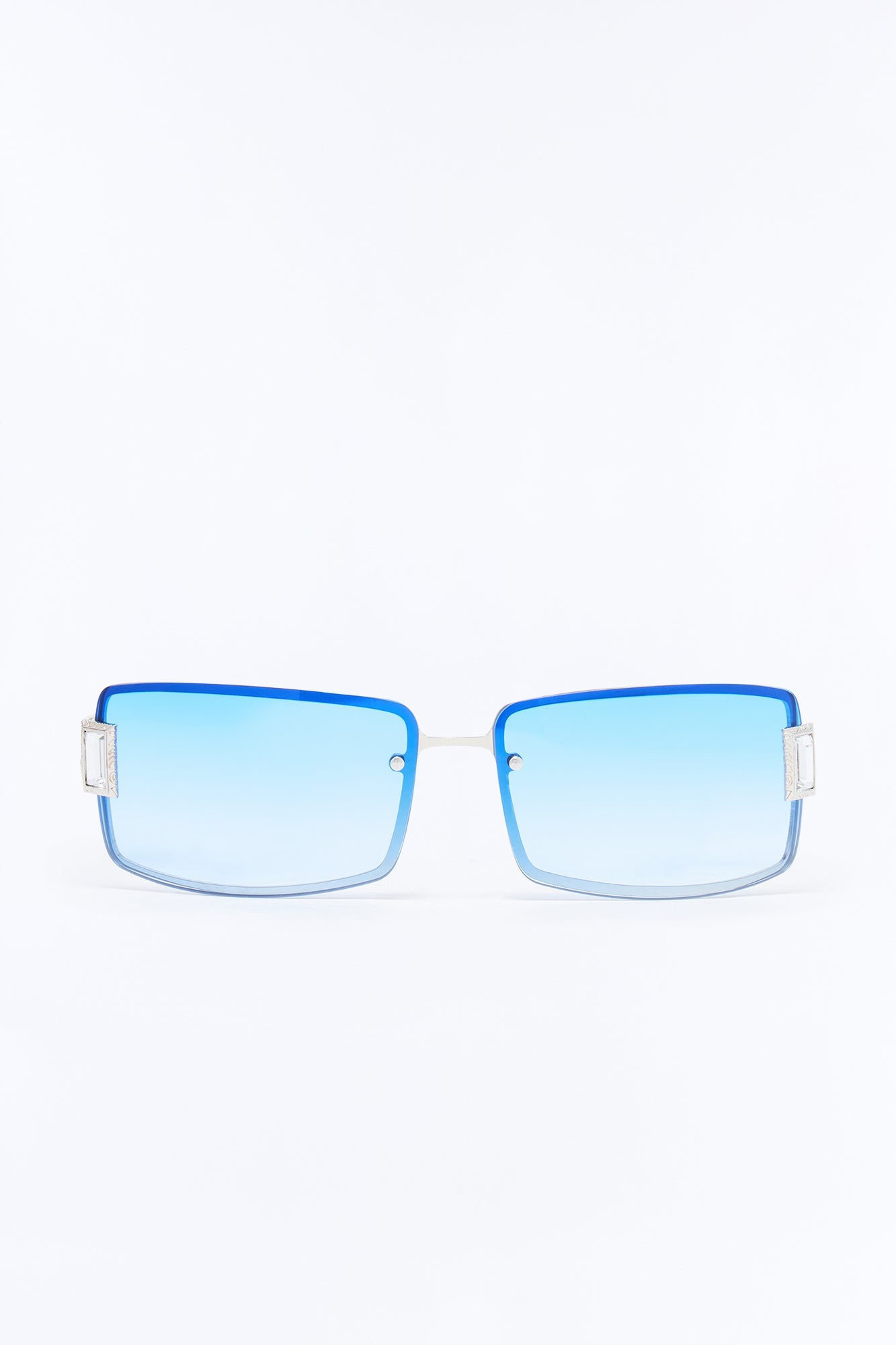 Gridlock Steel Square Sunglasses - Blue