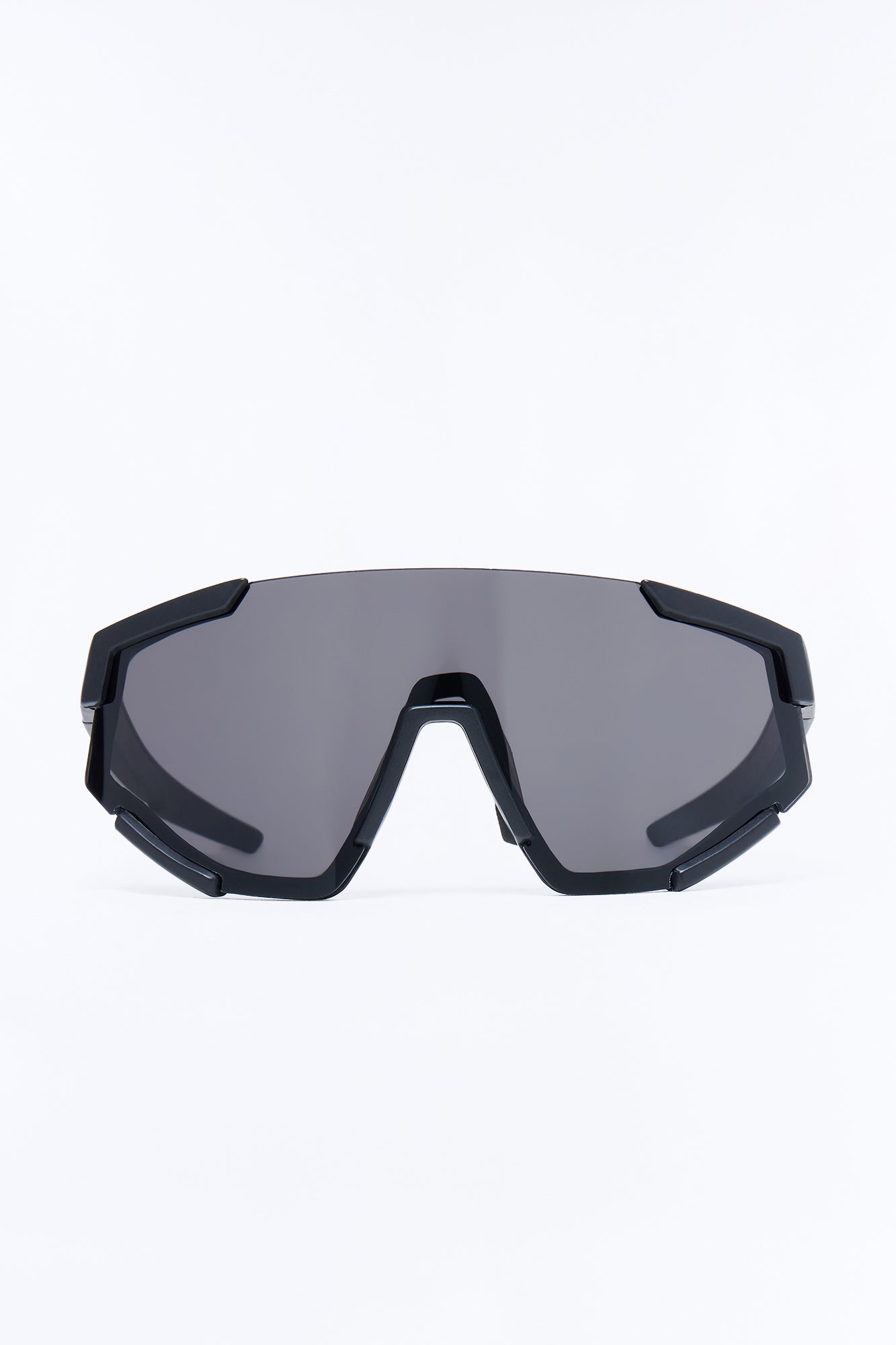 Striving Forward Sport Wrap Sunglasses - Black/Grey