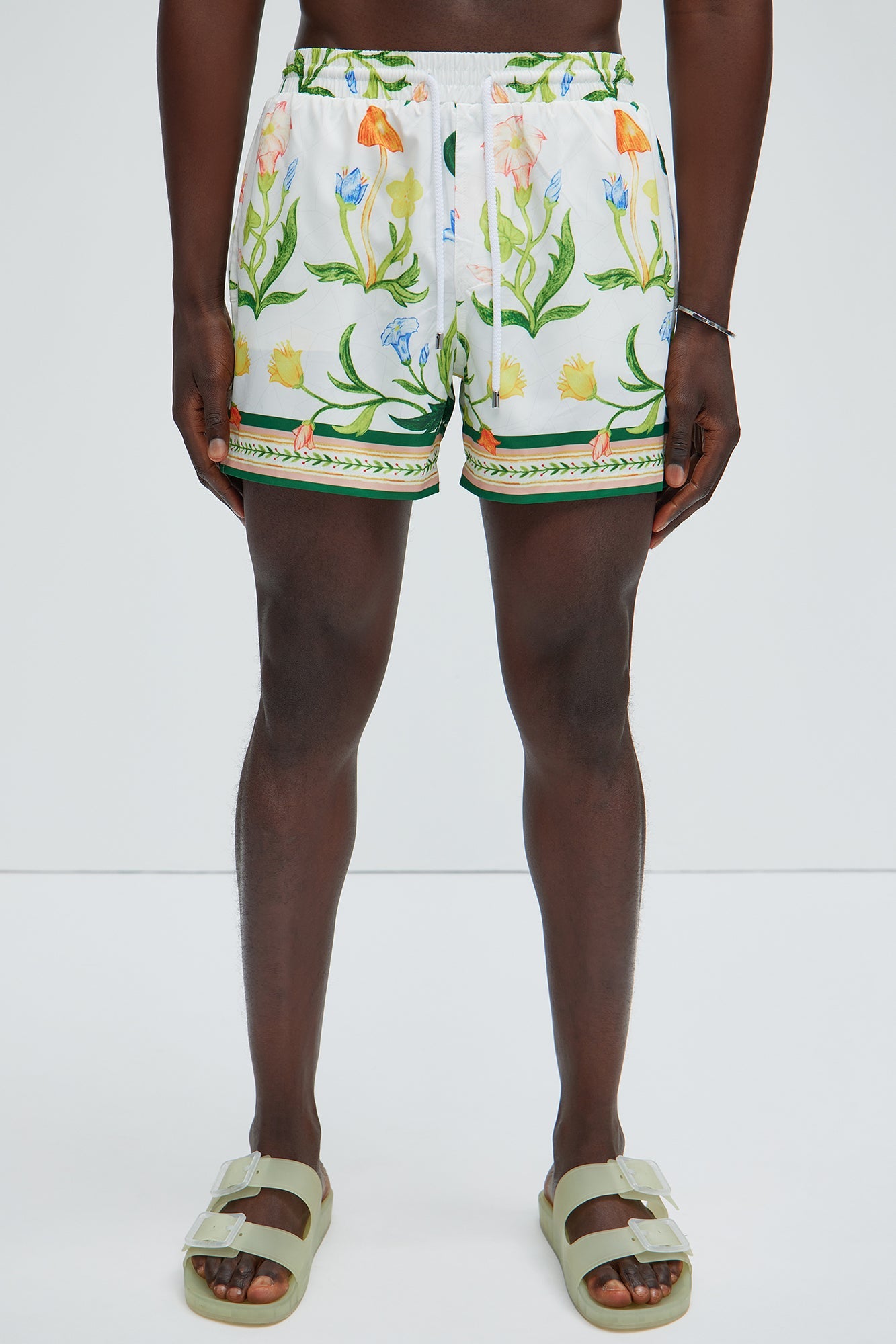 Deer Creek Swim Short Trunk - White/combo