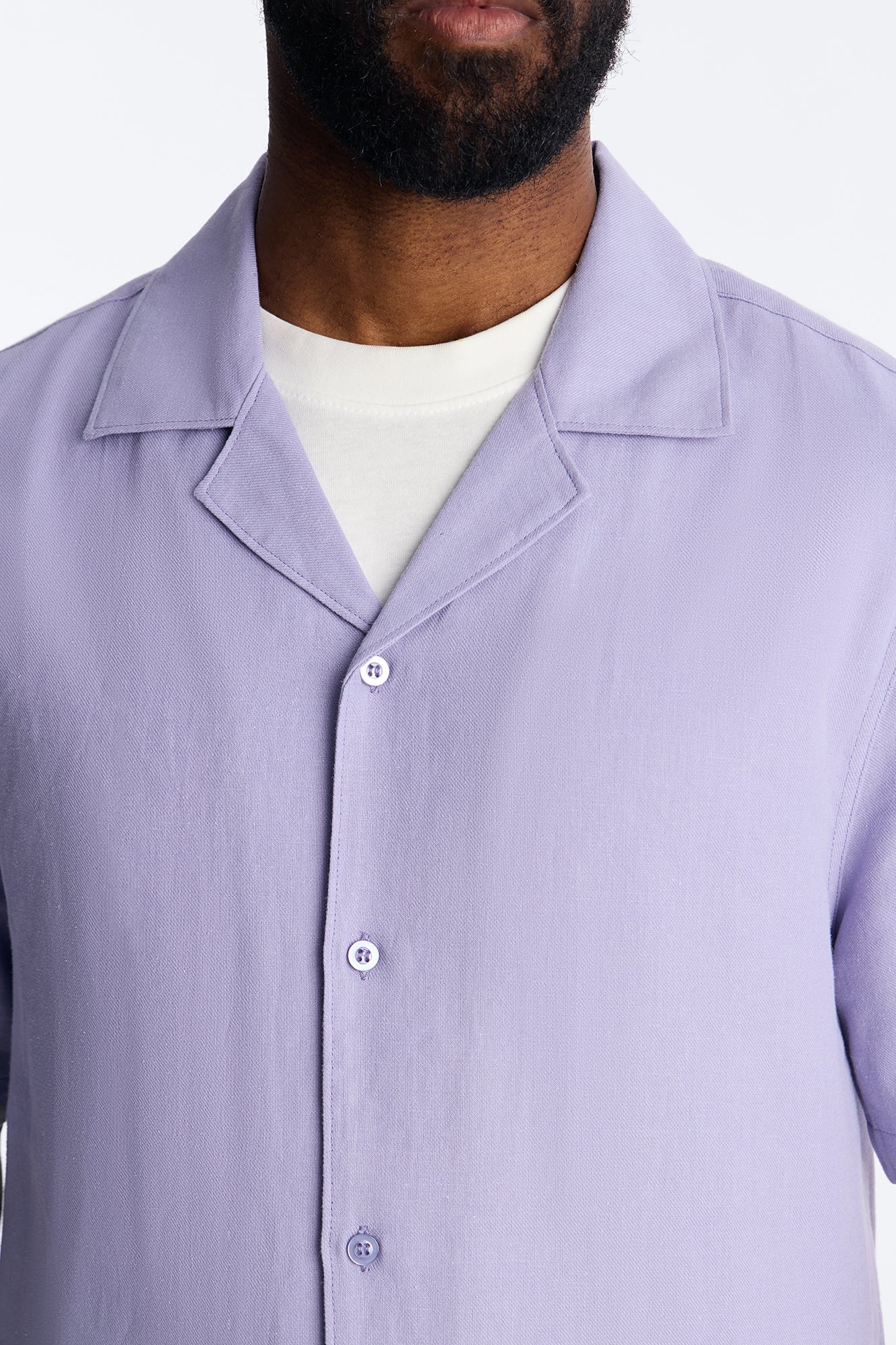 Bahamas Linen Shirt - Lavender