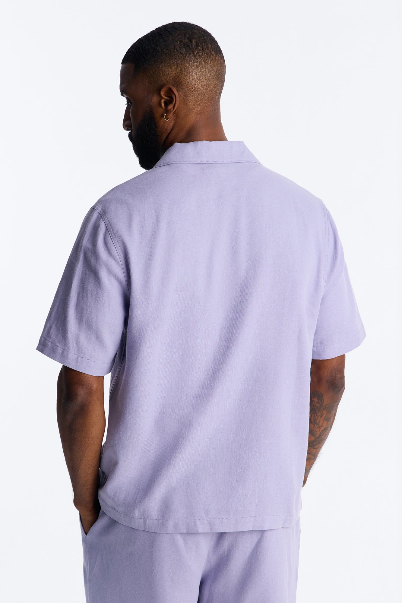 Bahamas Linen Shirt - Lavender