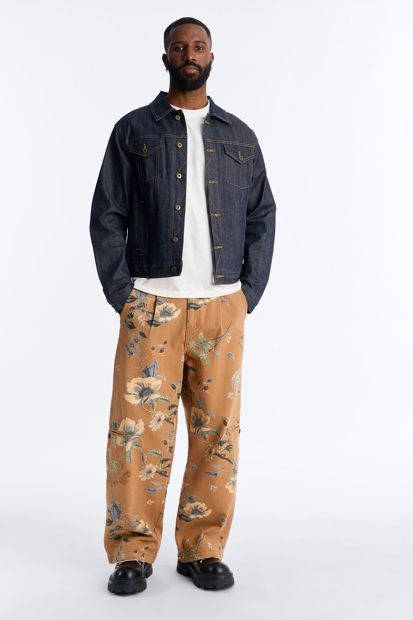 Wide Leg Destiny Flora Pant - Brown