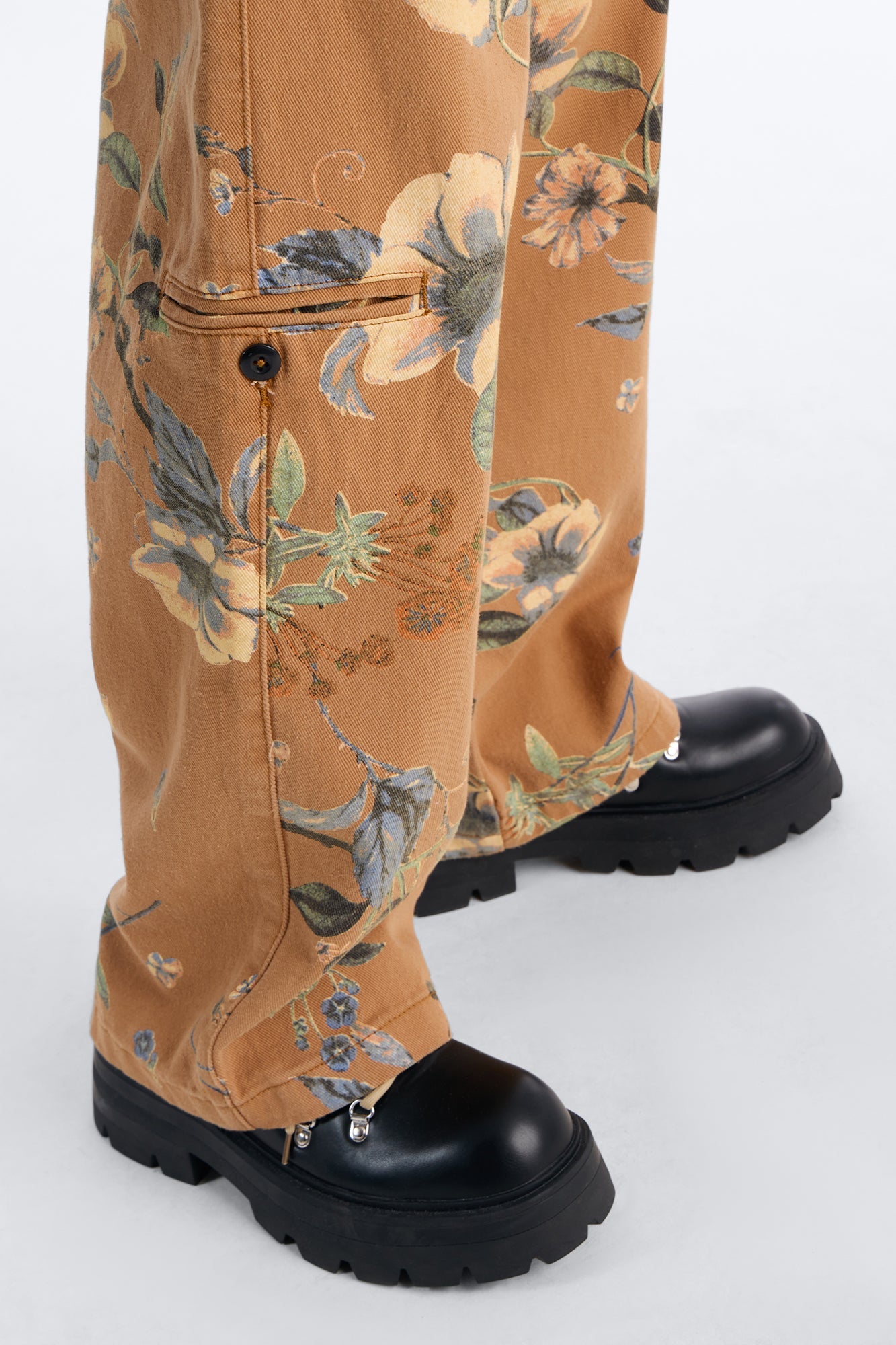 Wide Leg Destiny Flora Pant - Brown