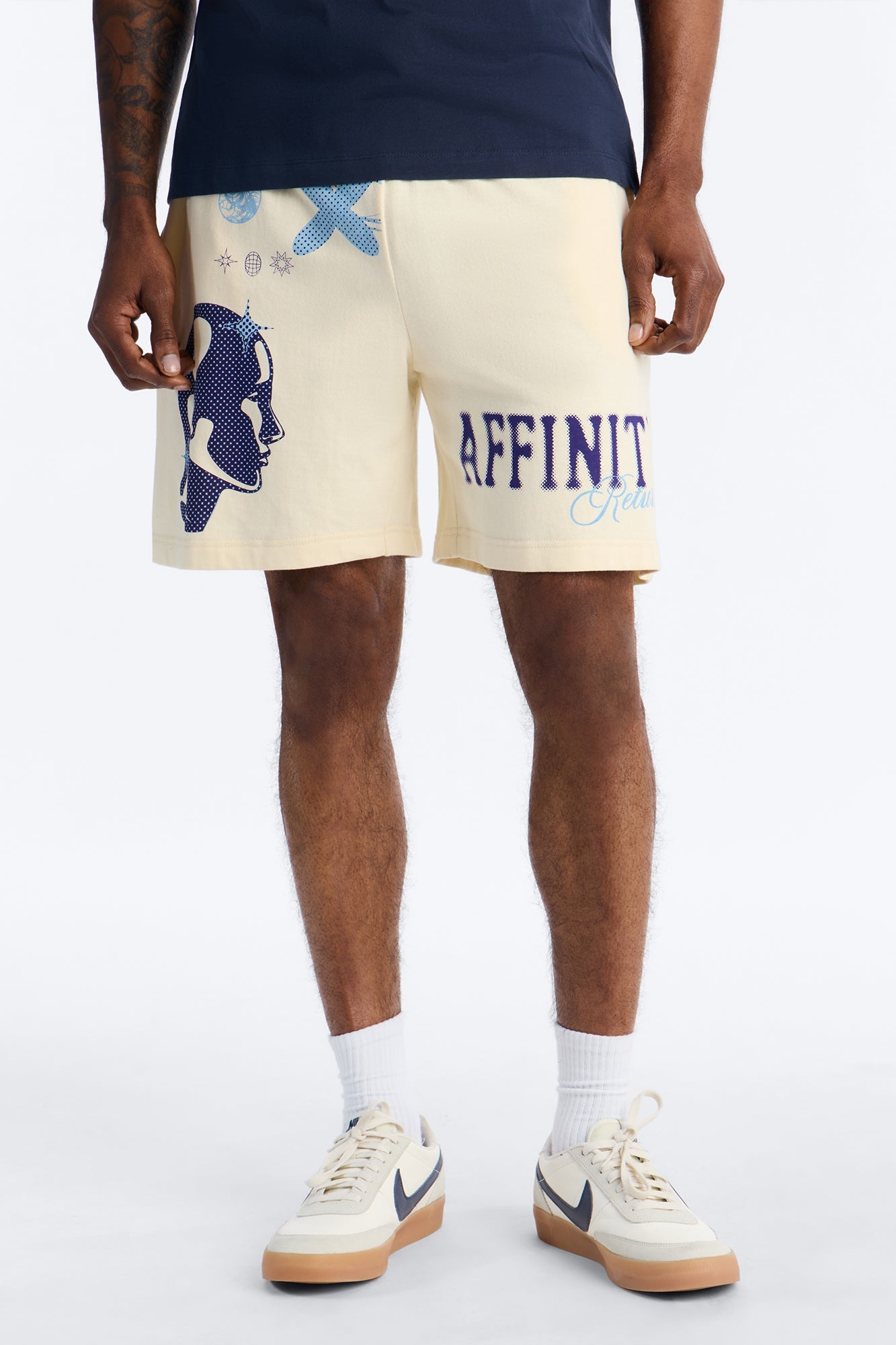 Natural Affinity Sweatshorts - Cream