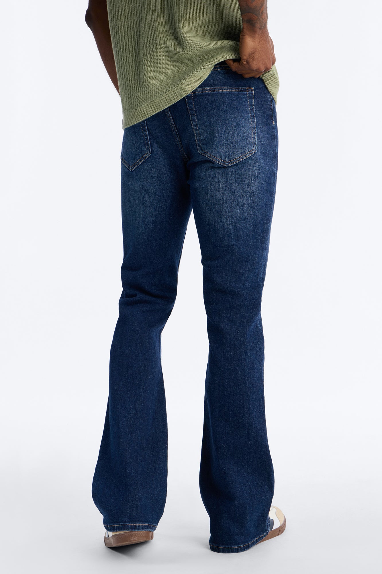 Essential Stacked Skinny Flare Stretch Jean - Dark Wash