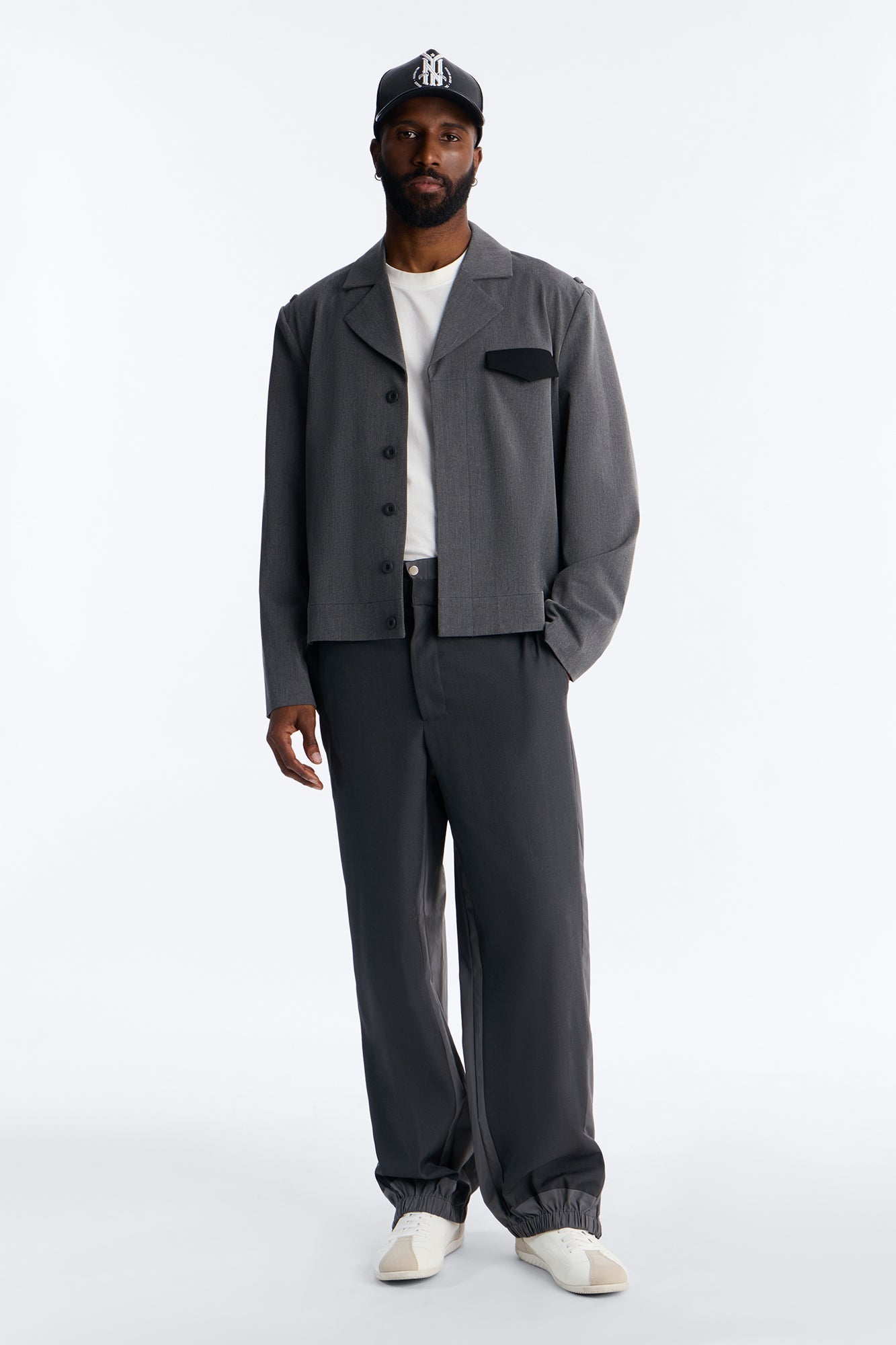 Straight Montalvo Mixed Worlds Trouser - Grey