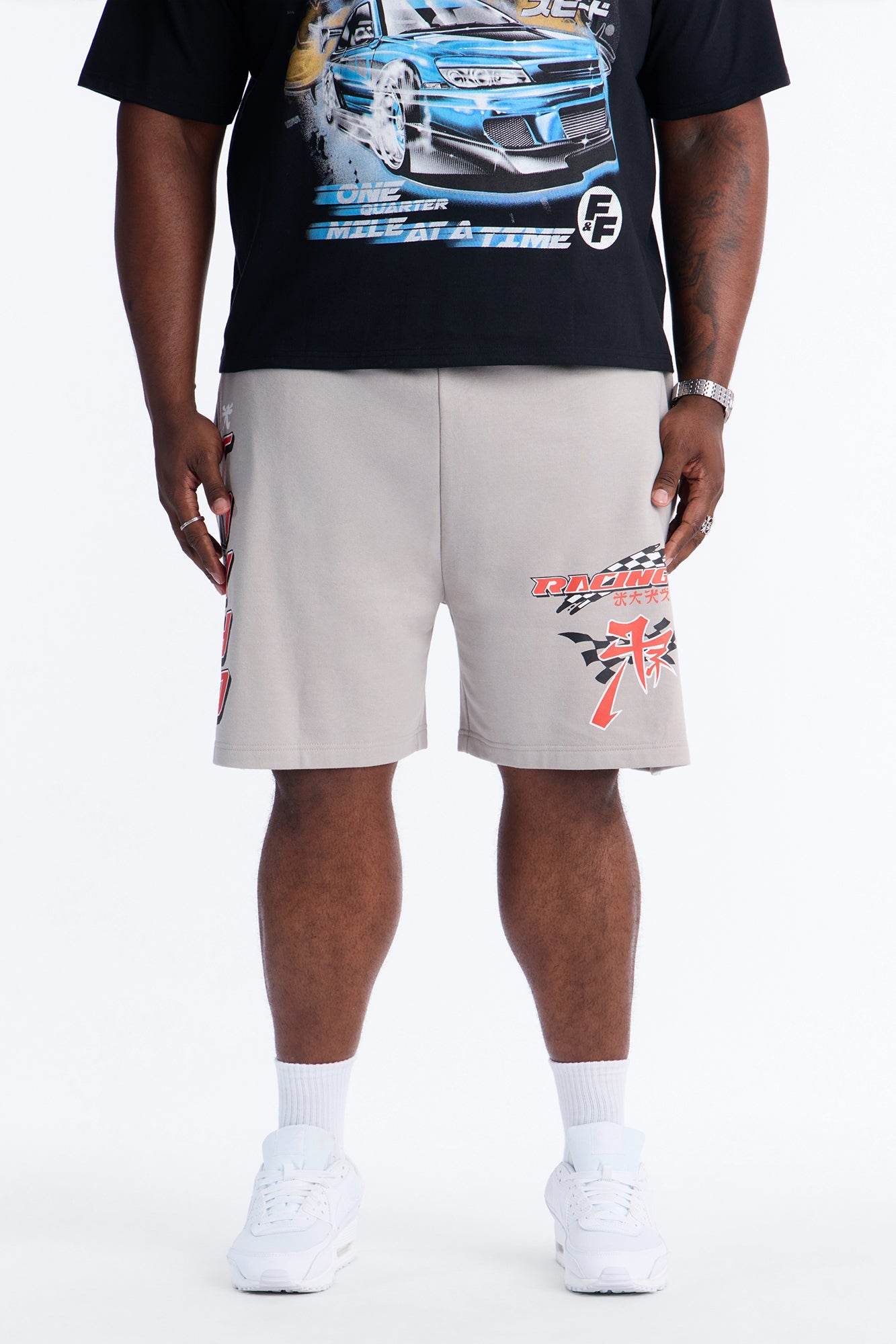 Tokyo Racing Team Sweatshorts - Grey