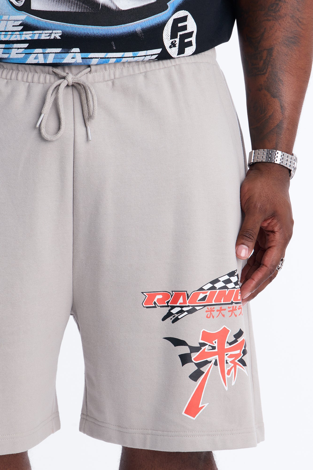 Tokyo Racing Team Sweatshorts - Grey