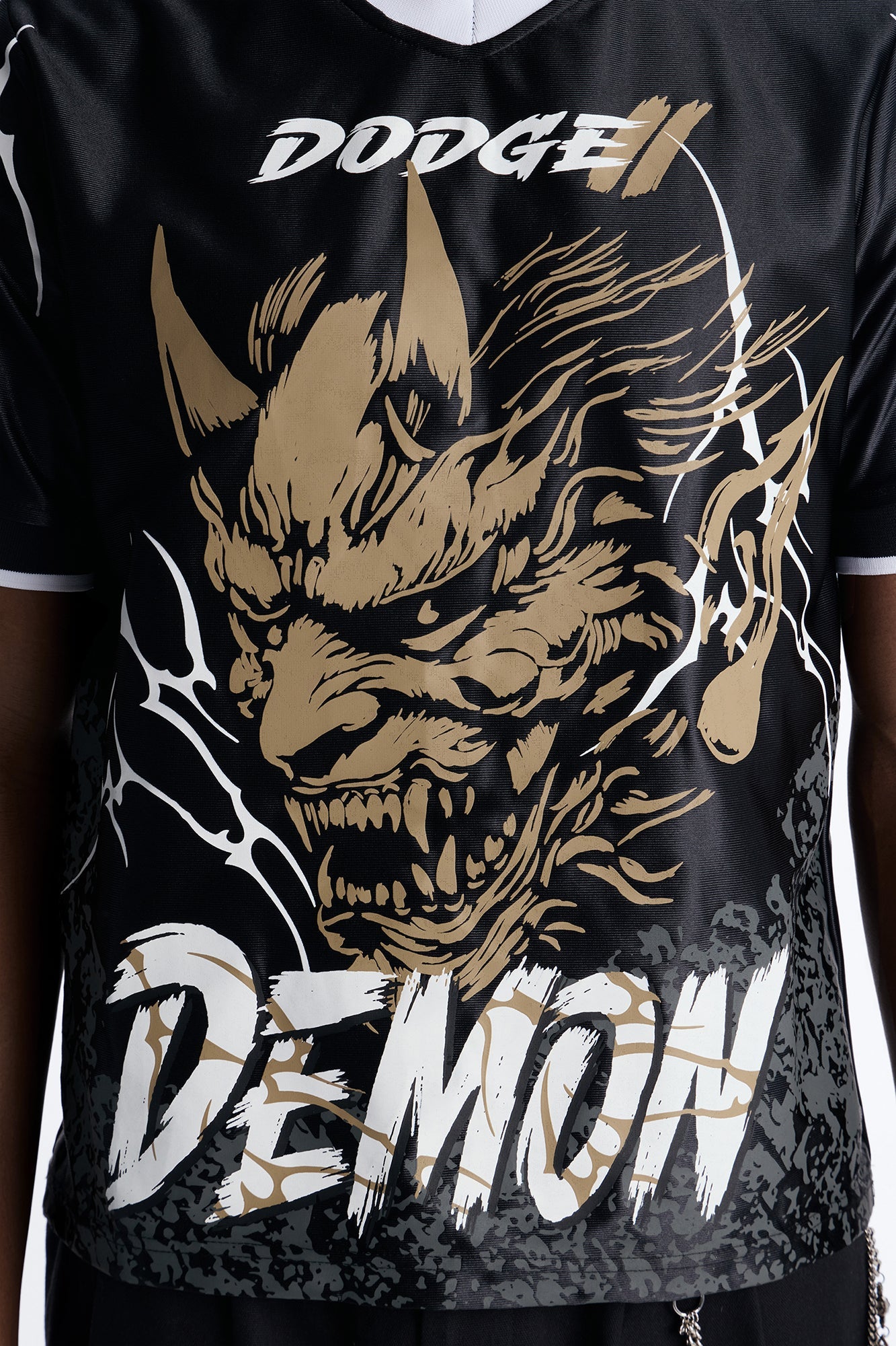Dodge Demon Soccer Jersey Tee - Black