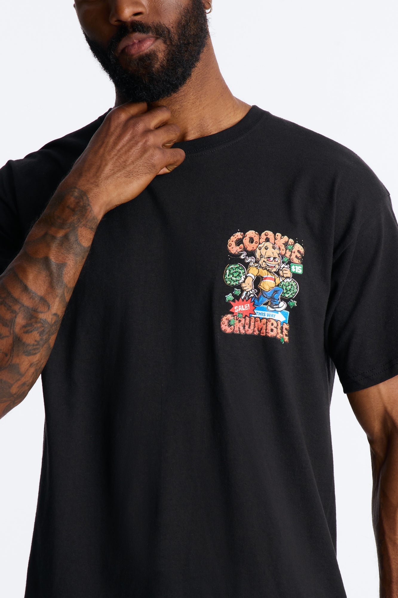 This Way Cookie Crumble Short Sleeve Tee - Black
