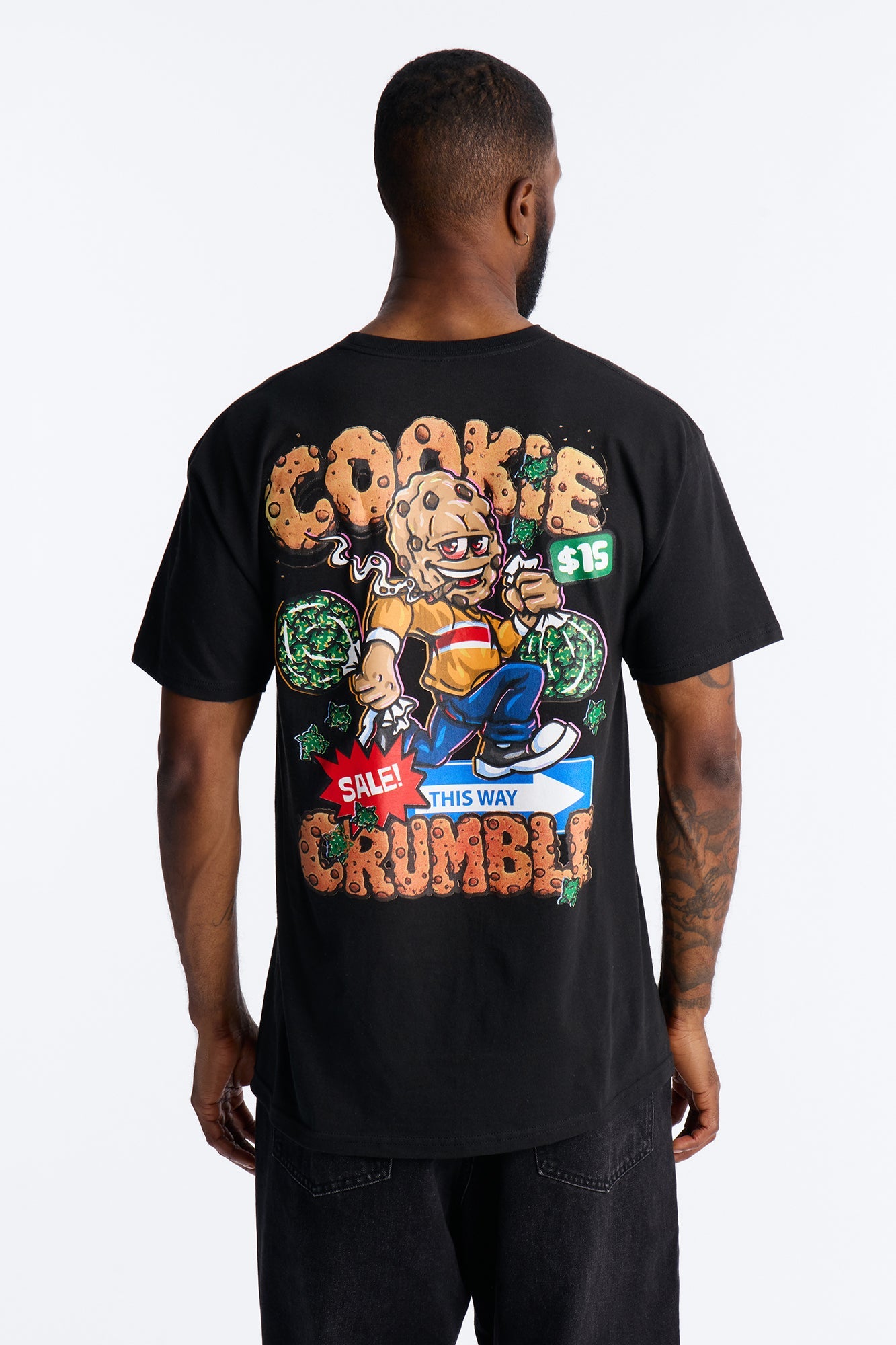 This Way Cookie Crumble Short Sleeve Tee - Black