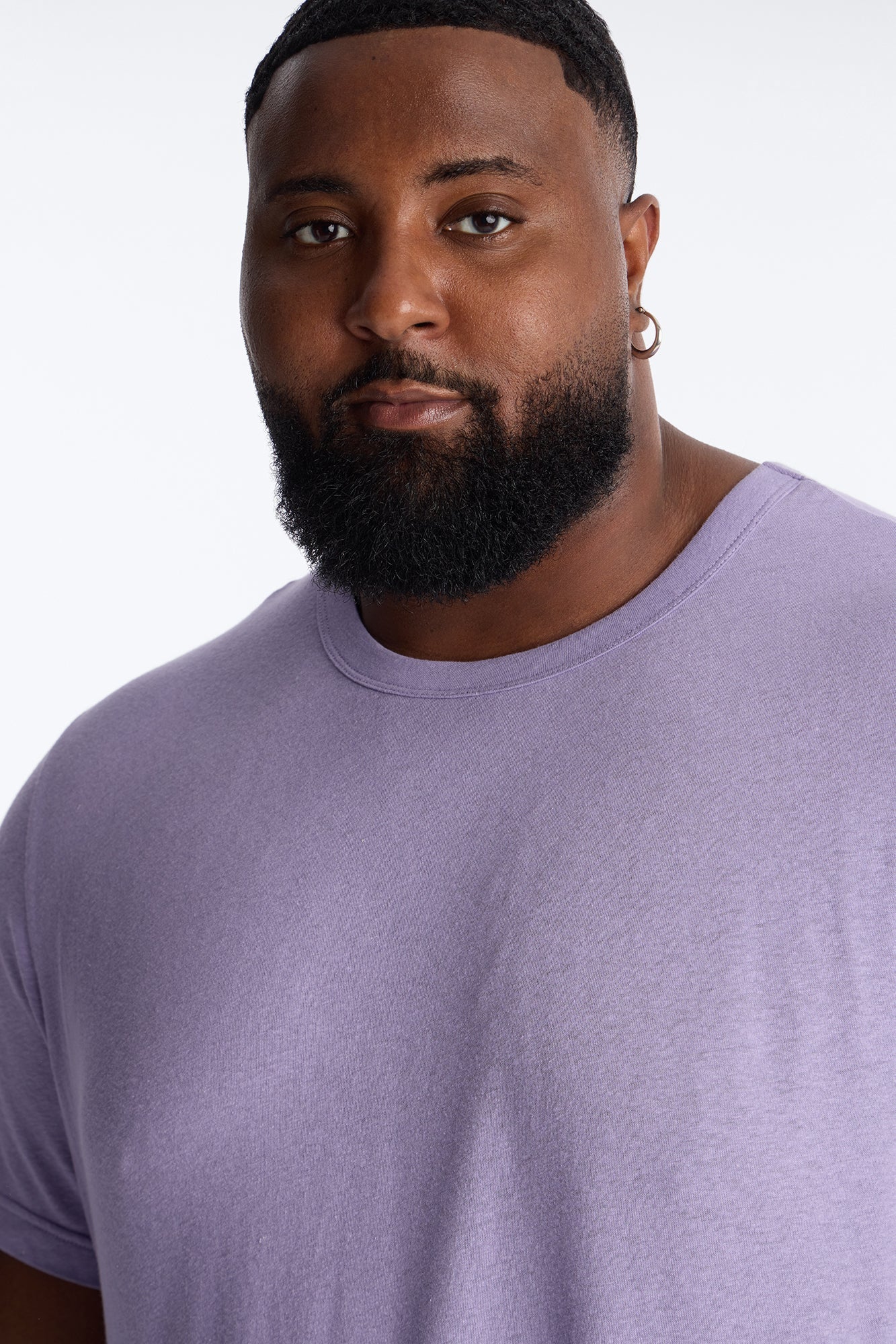 Bahamas Linen Crew Tee - Lavender