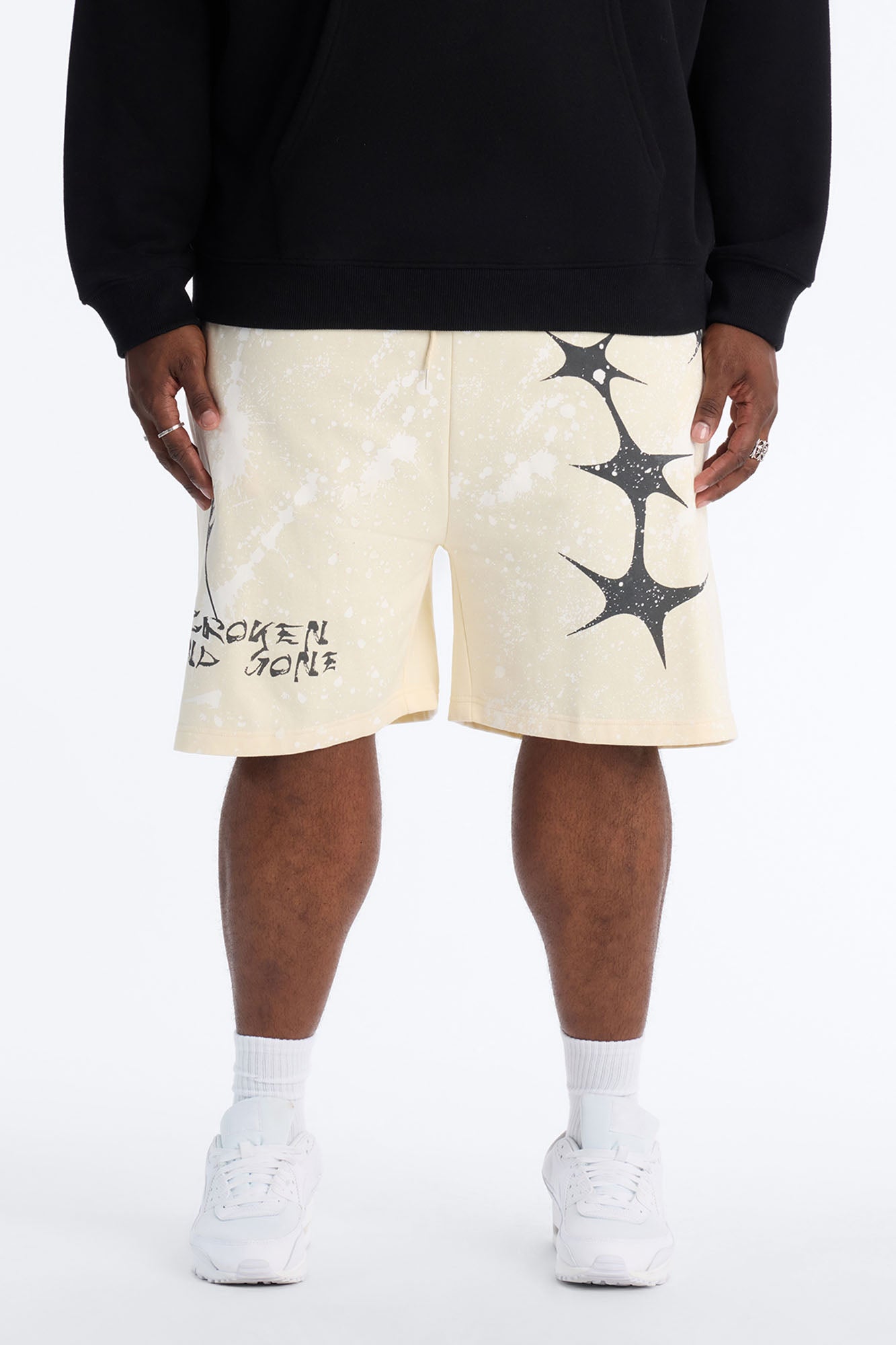 Broken And Gone Sweatshorts - Cream