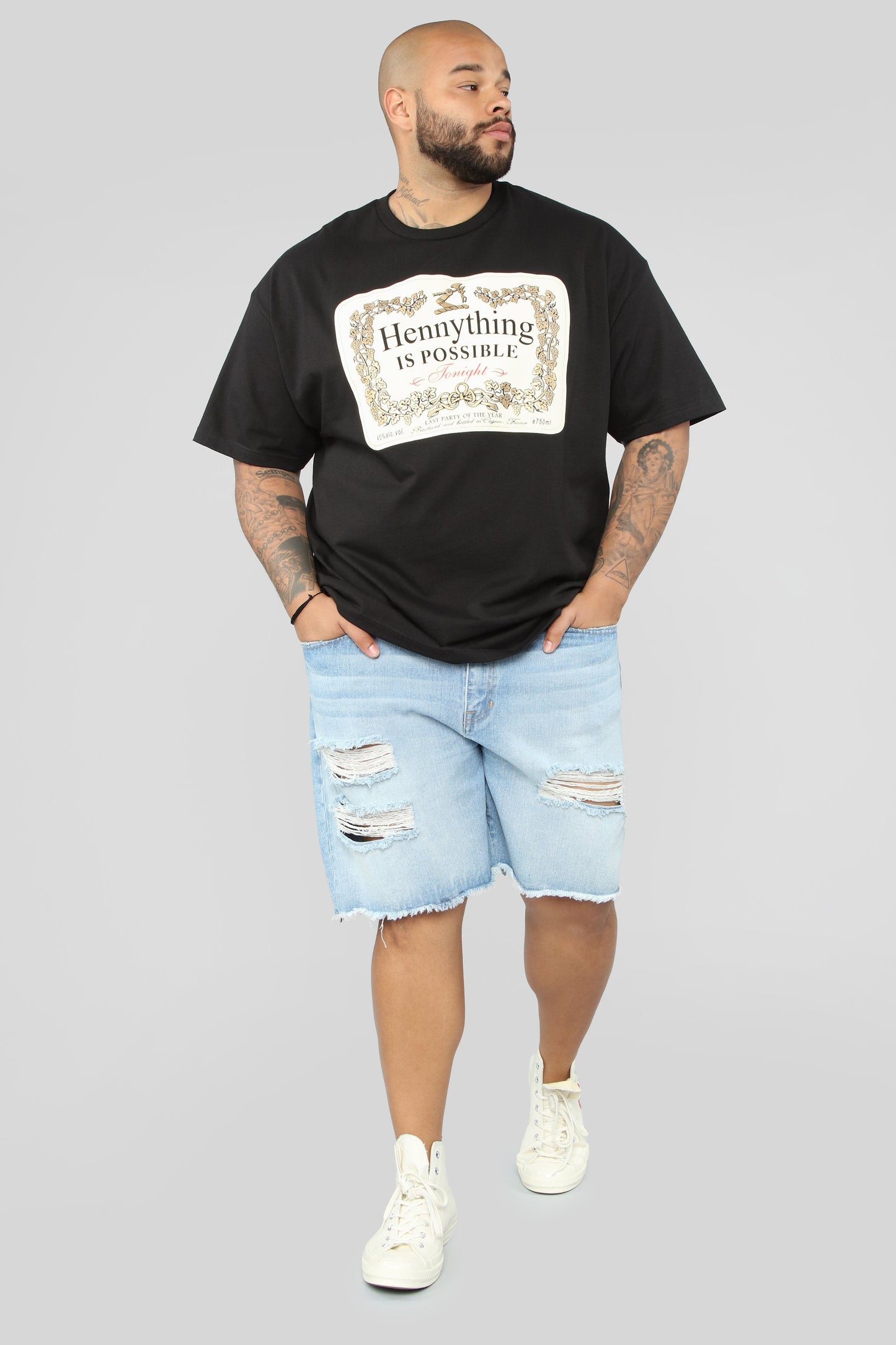 Hennything Is Possible Short Sleeve Crew Tee - Black
