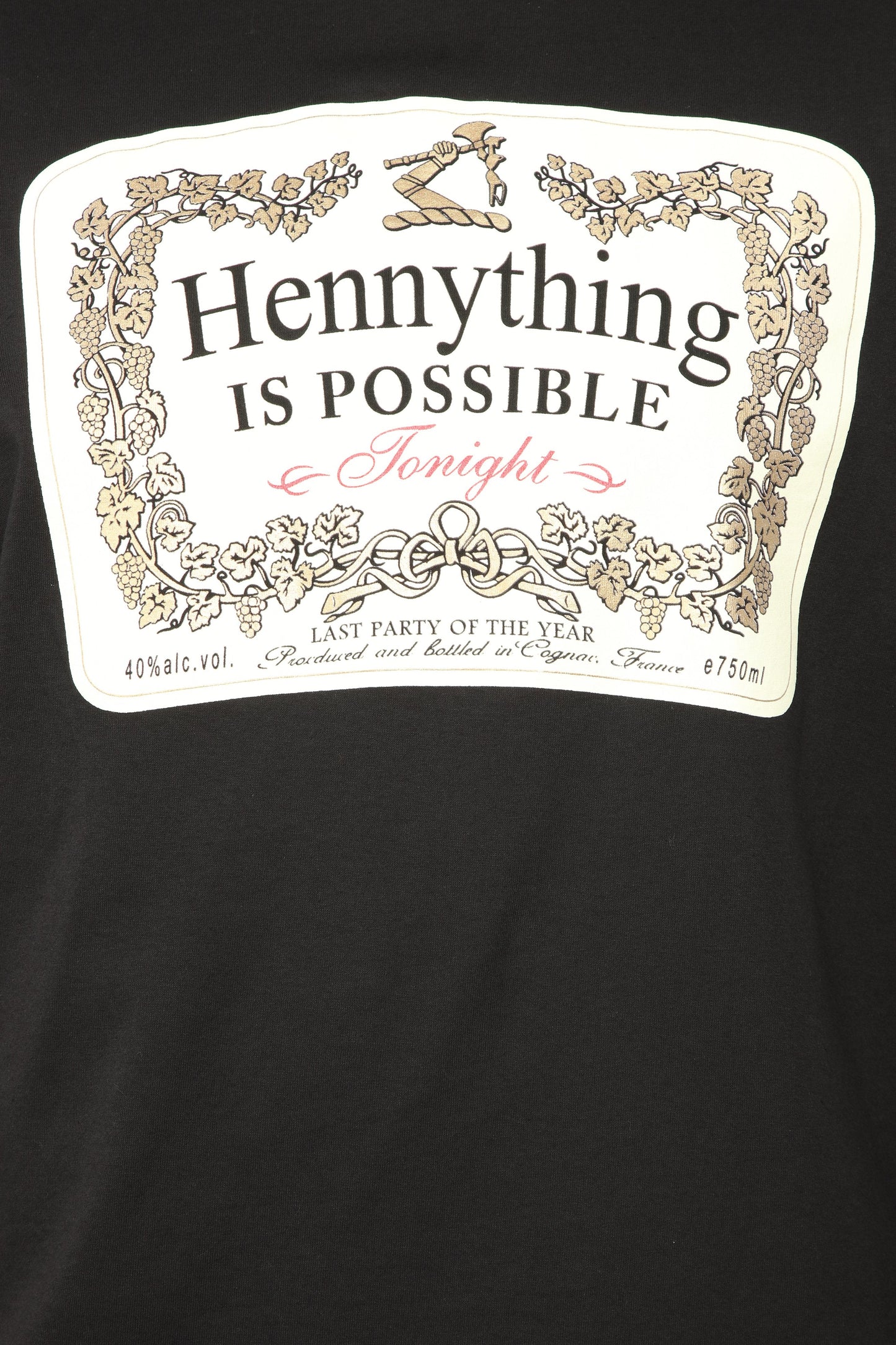 Hennything Is Possible Short Sleeve Crew Tee - Black