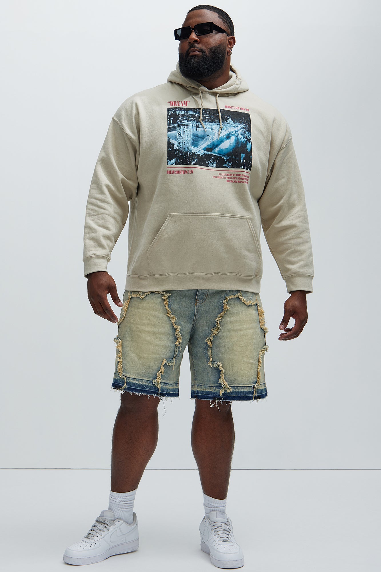 Barker Relaxed Denim Shorts - Vintage Blue Wash