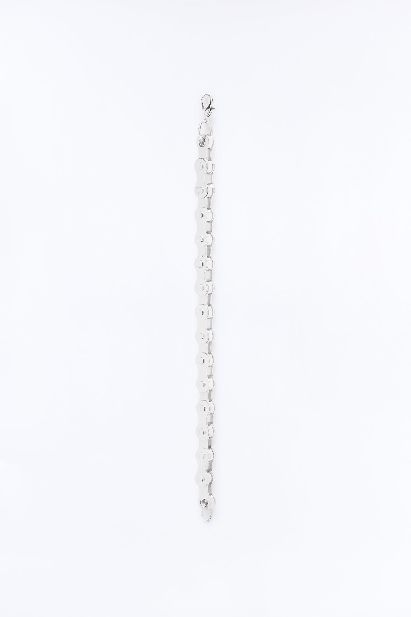 Steel Bike Chain Link Bracelet - Silver