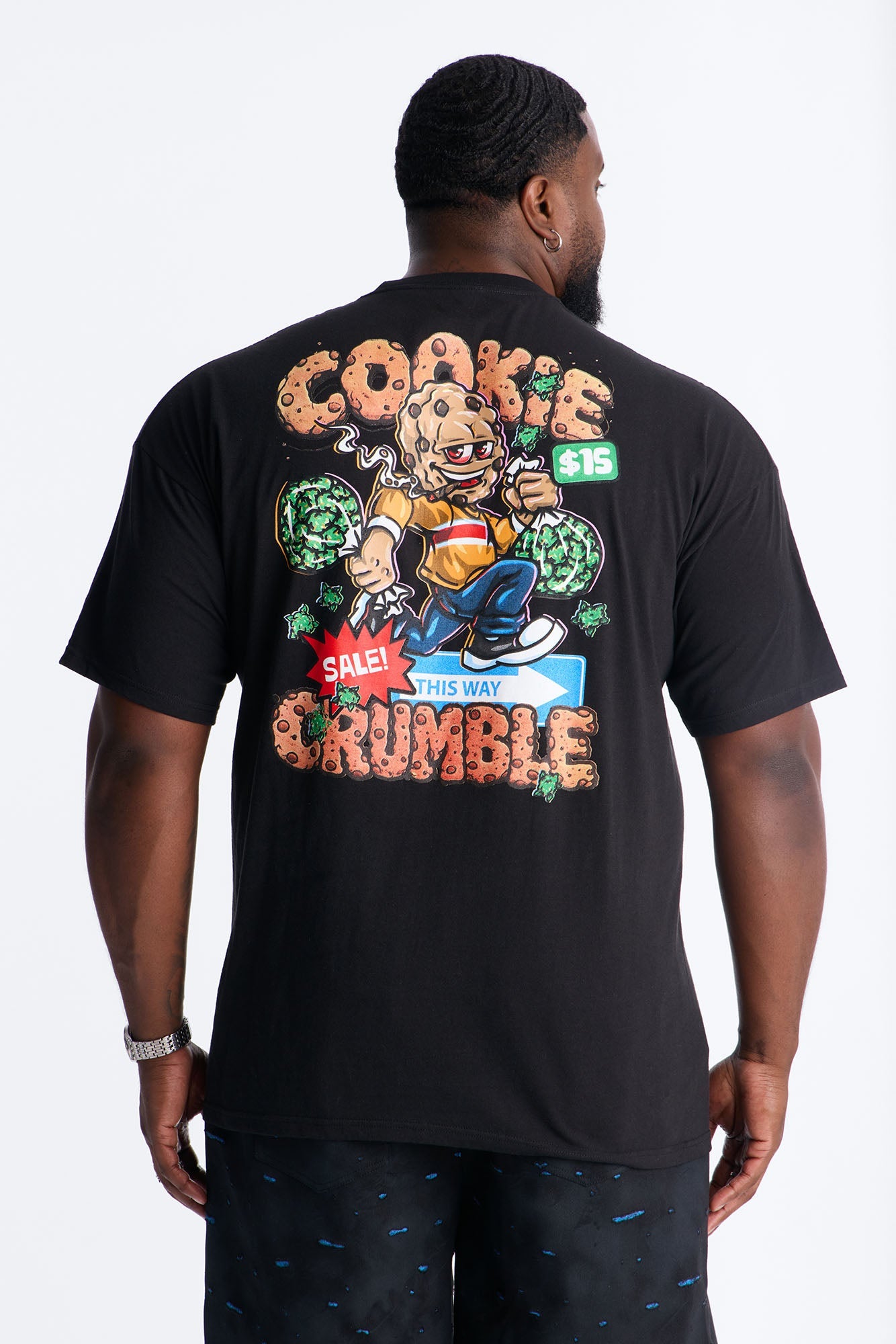 This Way Cookie Crumble Short Sleeve Tee - Black