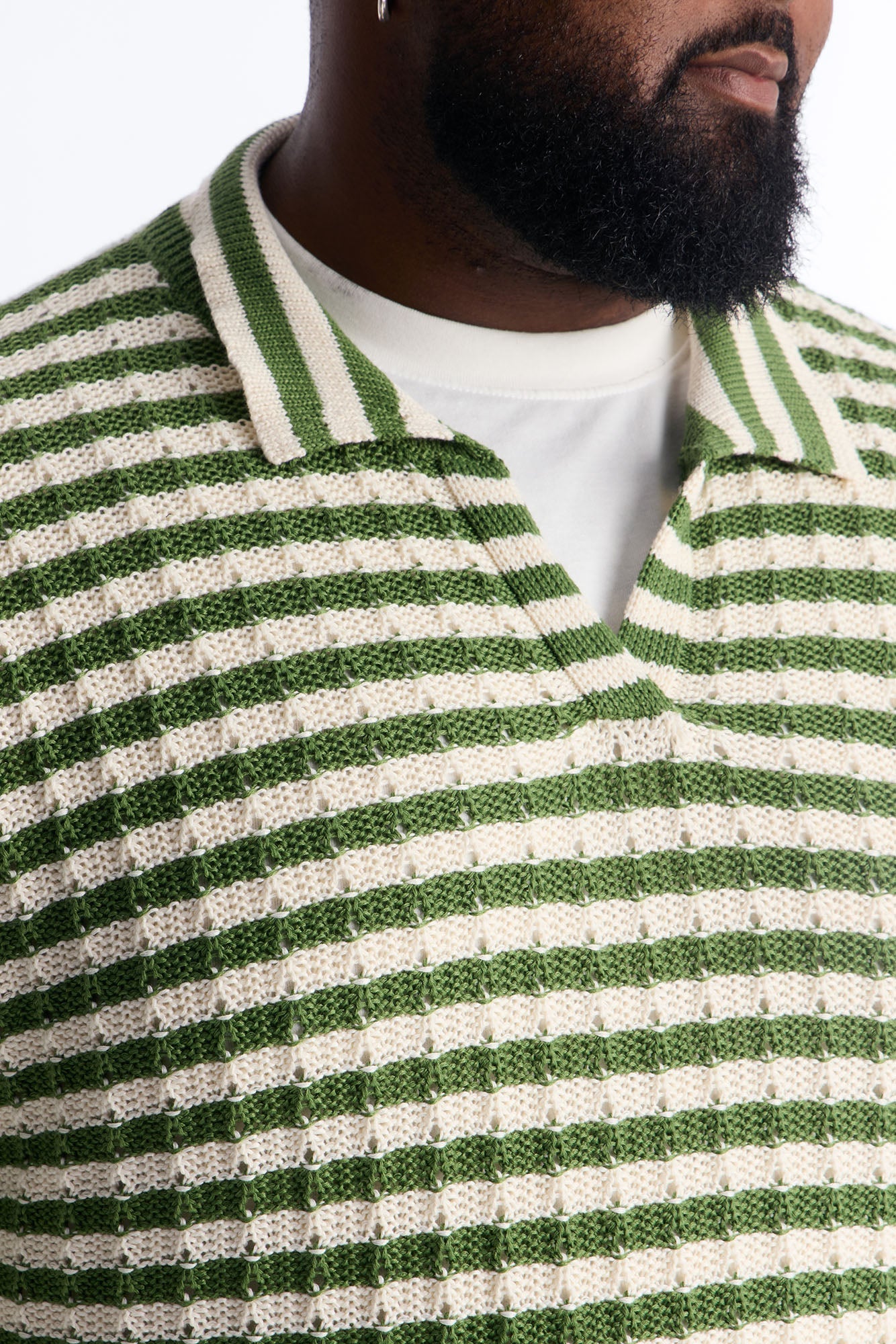 Relaxed Regatta Stripe Polo - Green