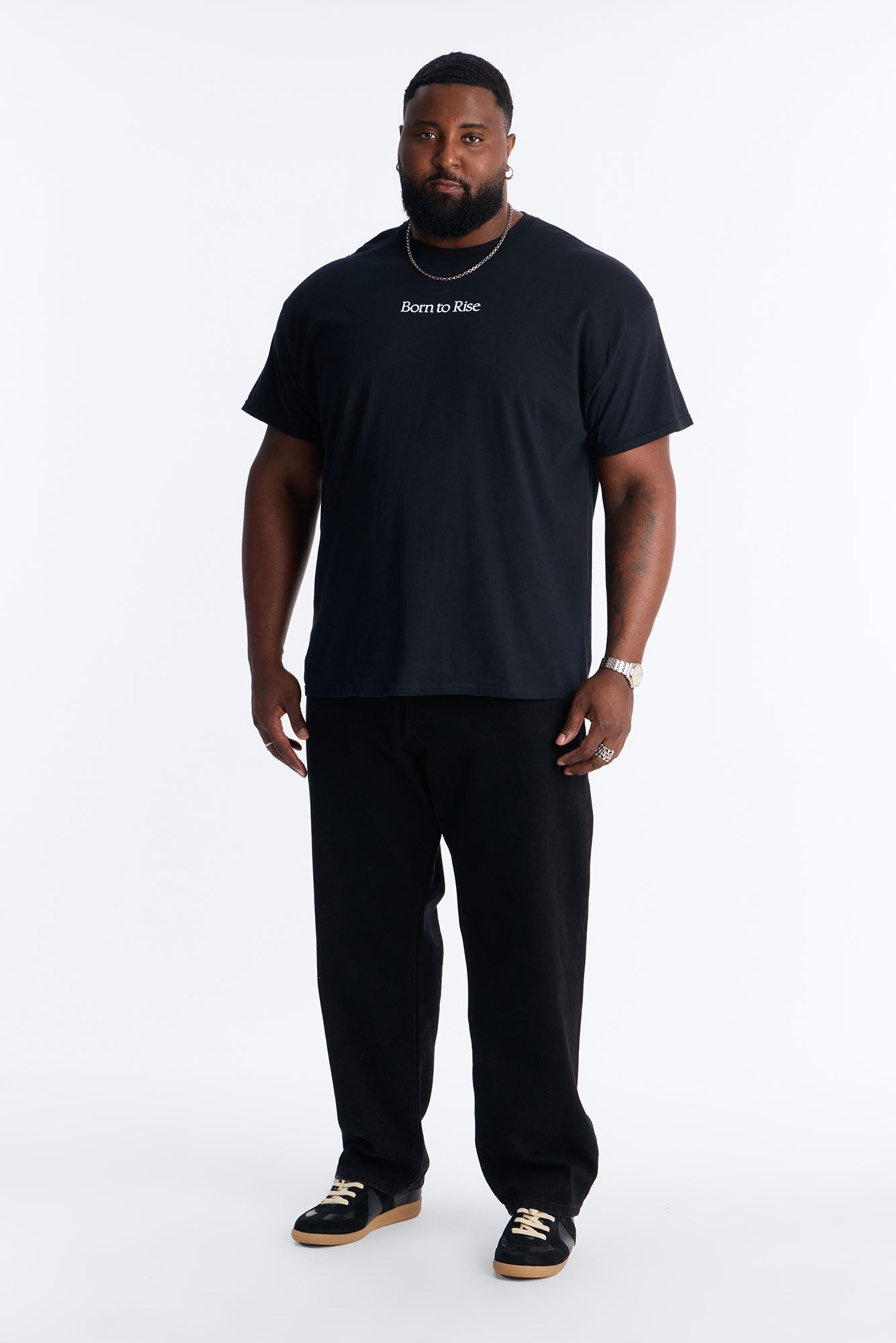 Born To Rise Short Sleeve Tee - Black