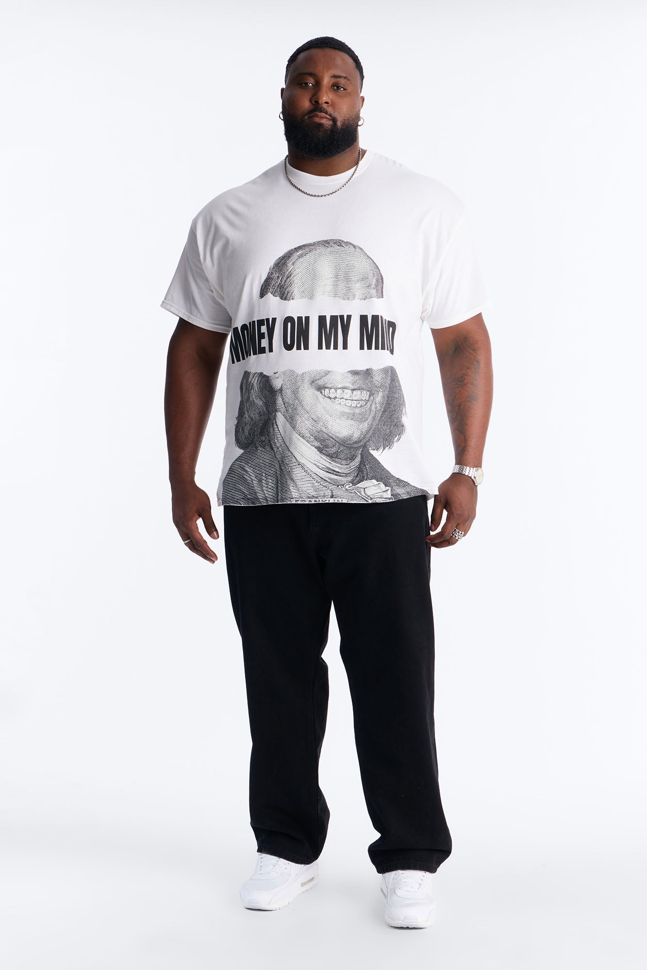 Hustle In My Blood Short Sleeve Tee - White