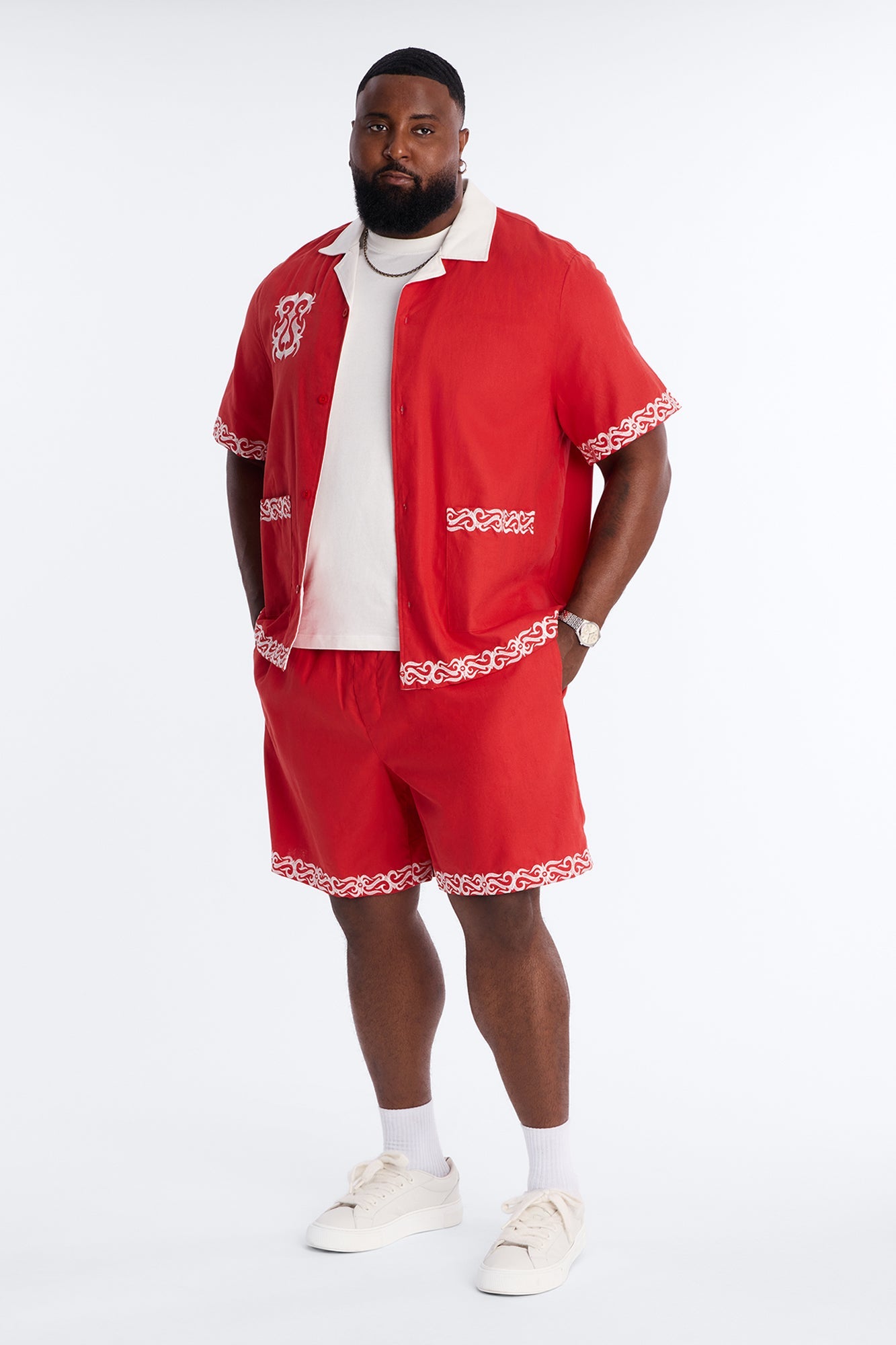 Relaxed Coastal Isla Short - Red