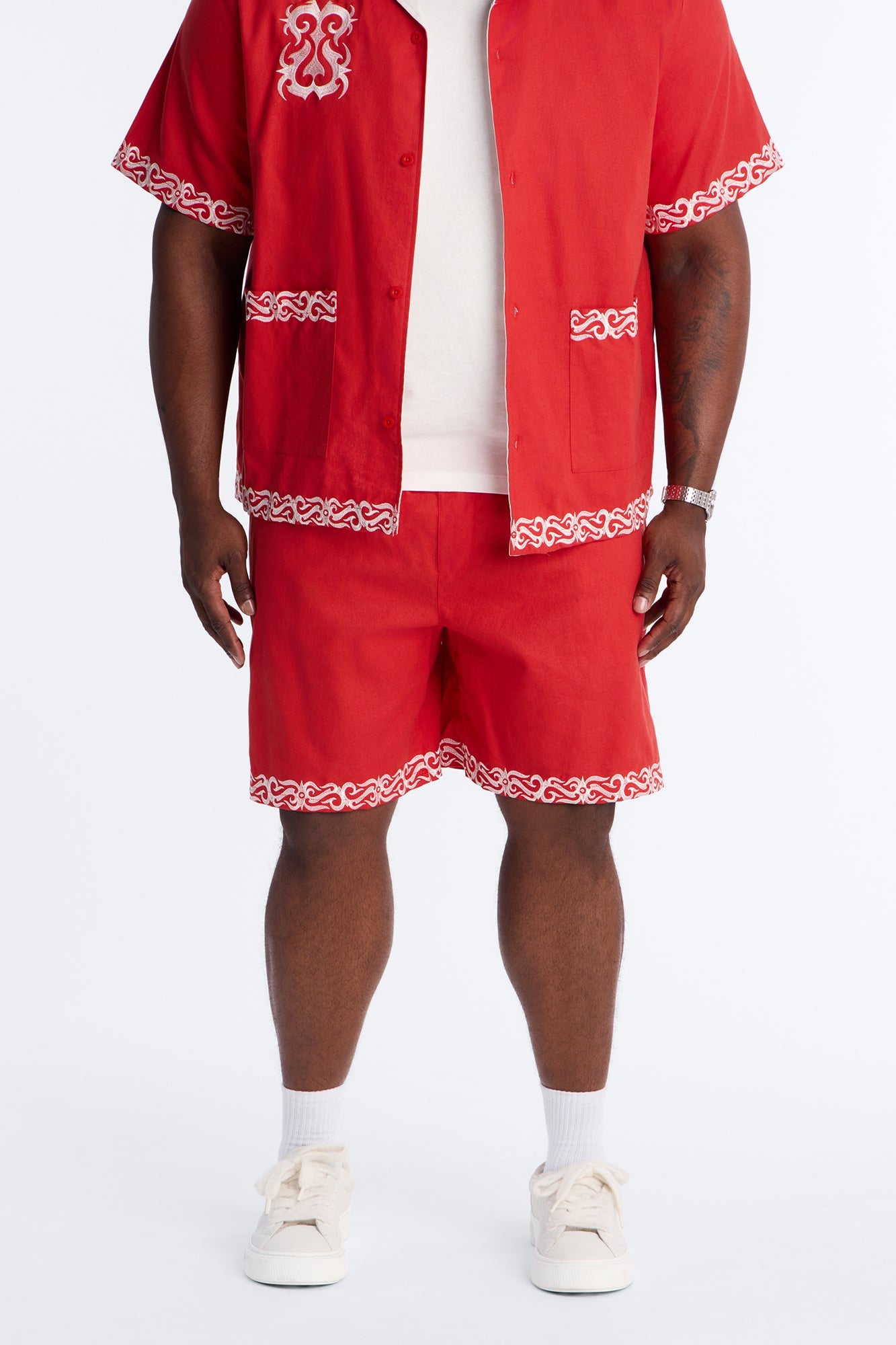 Relaxed Coastal Isla Short - Red