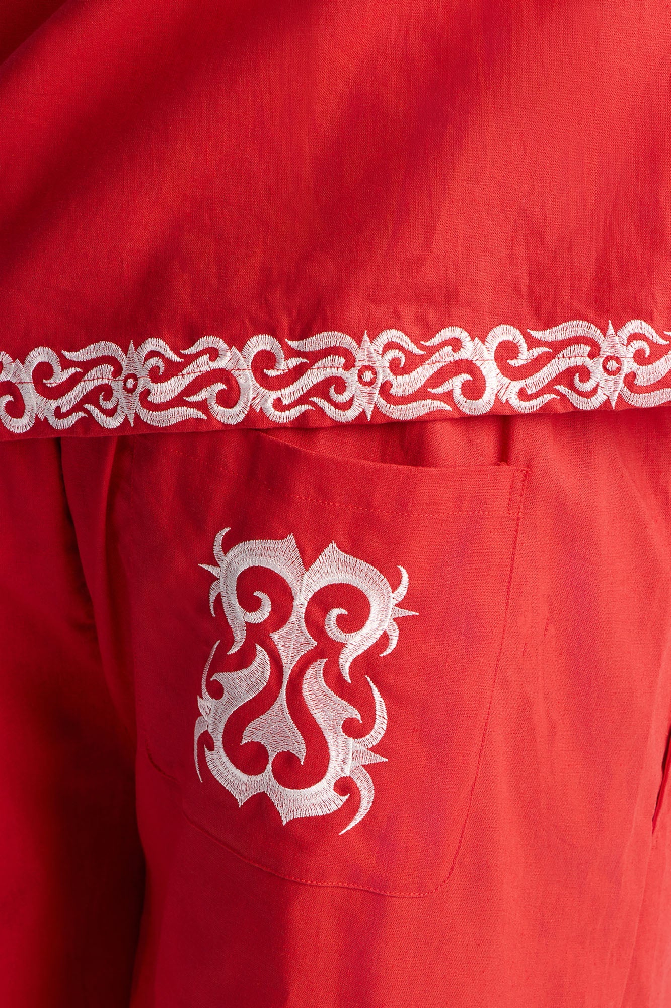 Relaxed Coastal Isla Short - Red