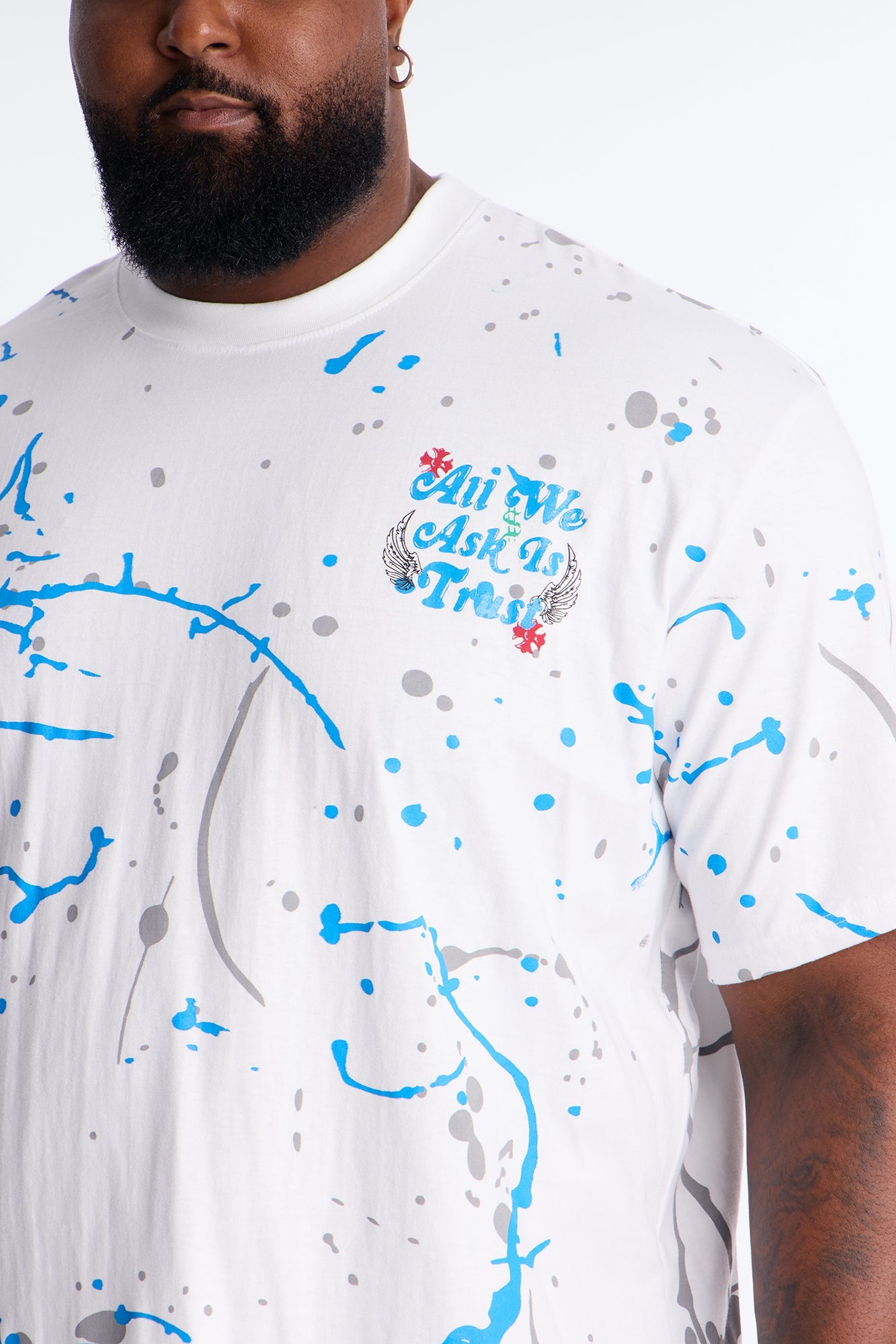 All We Trust Is Money Short Sleeve Tee - White