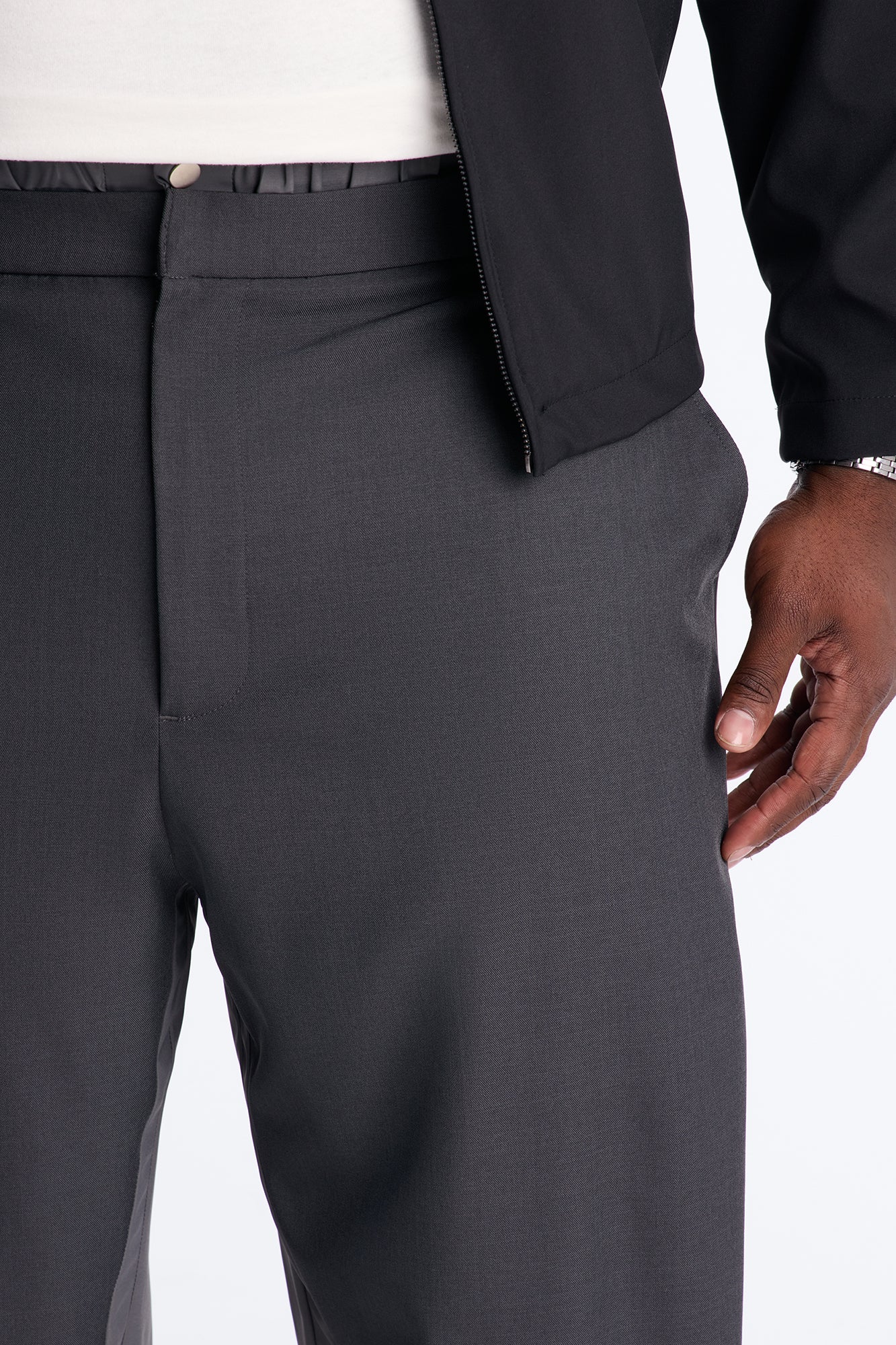 Straight Montalvo Mixed Worlds Trouser - Grey