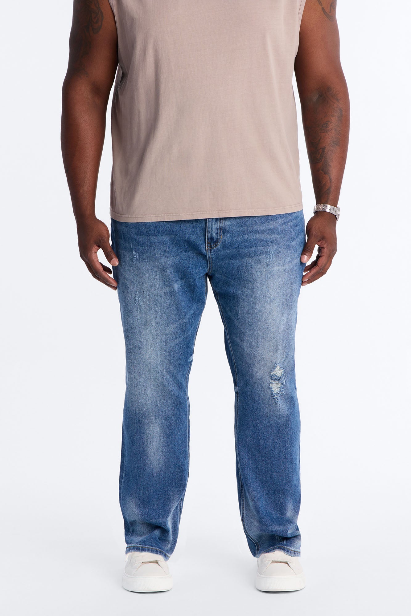 Got You Distressed Slim Jeans - Dark Wash