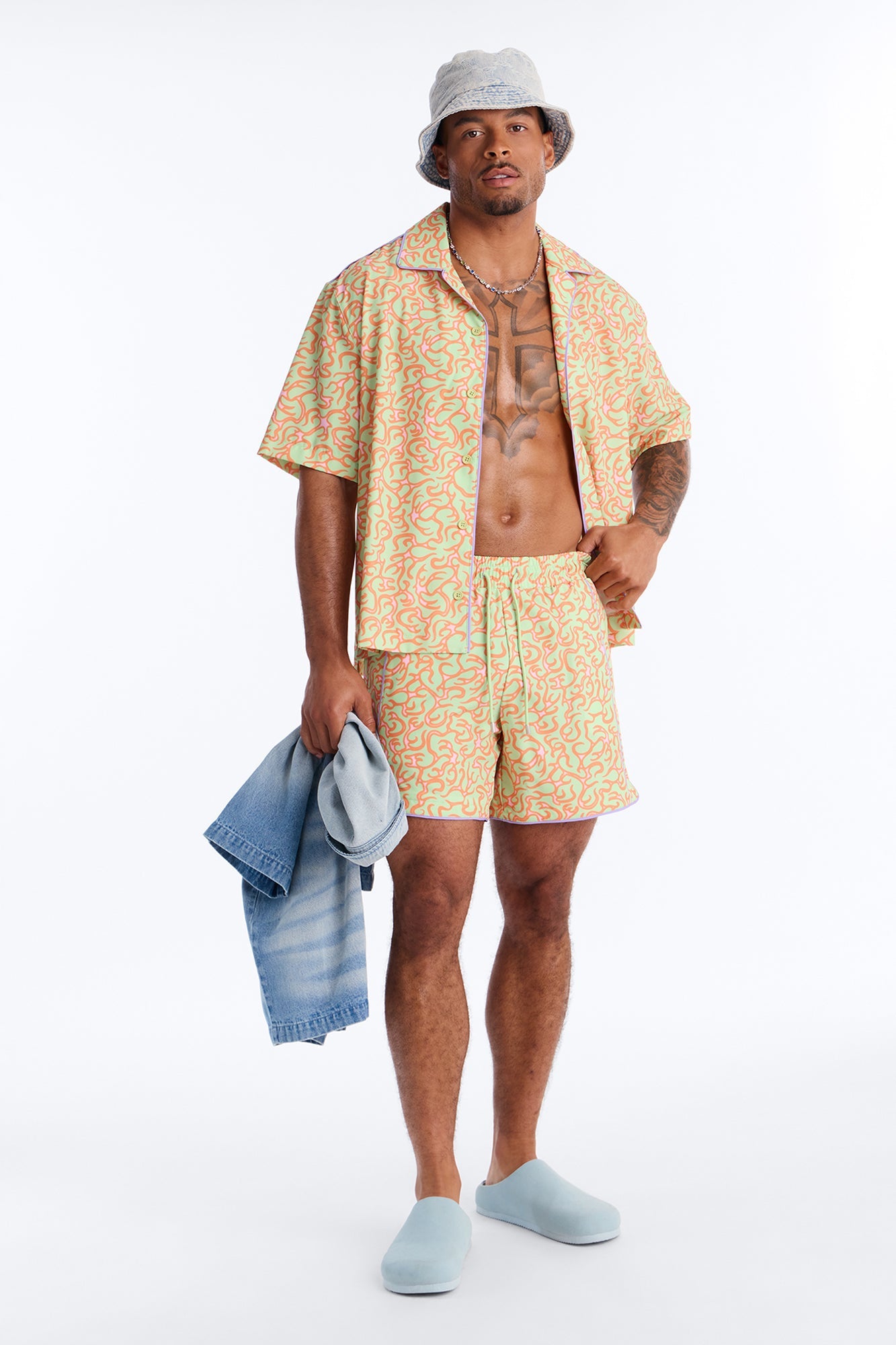 Spring Break Fling Swim Trunk 6″ - Multi Color
