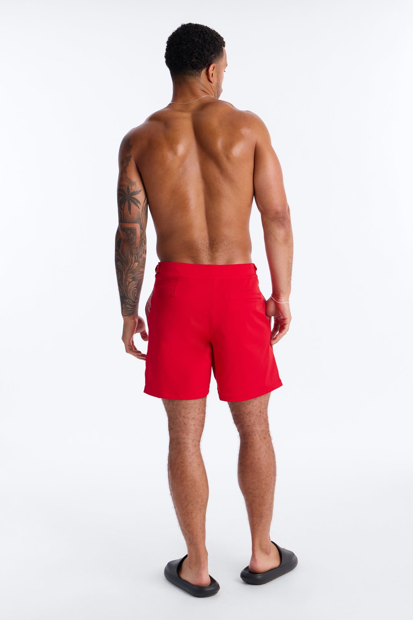 Elevated Stretch Trouser Swim Trunk 6″ - Red
