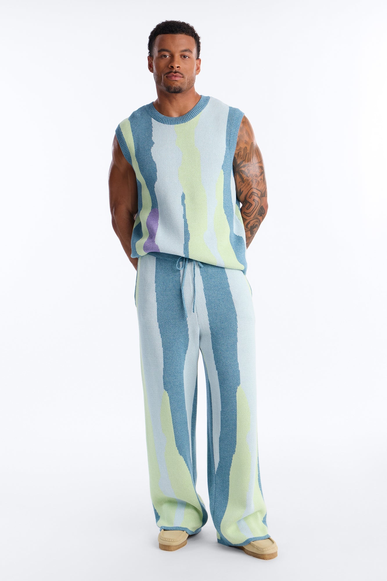 Relaxed Day Mixer Sweater Vest - Multi Color