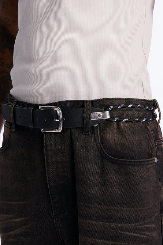 Utility Adjustable Bungee Cord Belt - Black/combo